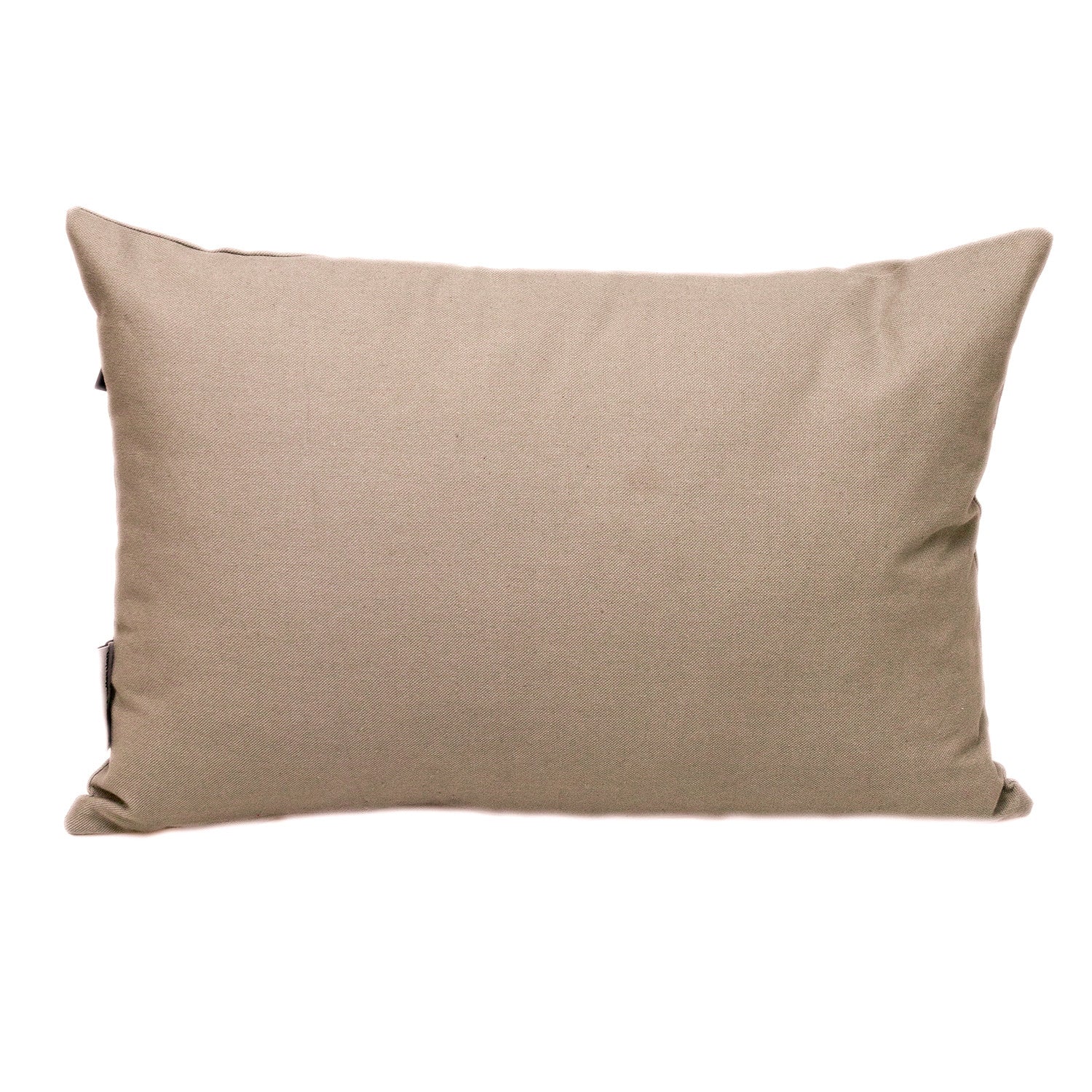 12" X 18" Gray Cotton Throw Pillow