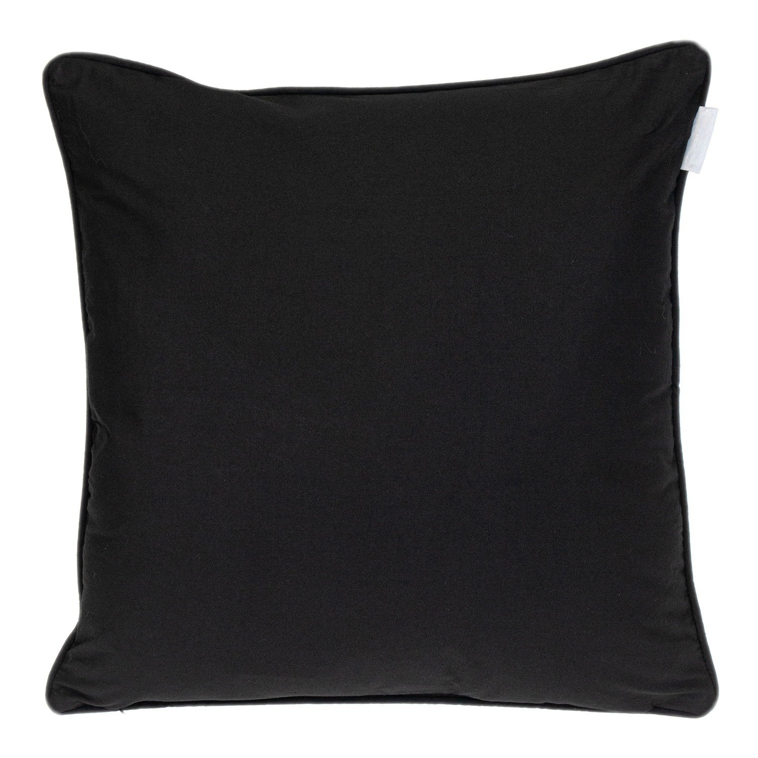 20" Black and White Geometric Cotton Throw Pillow