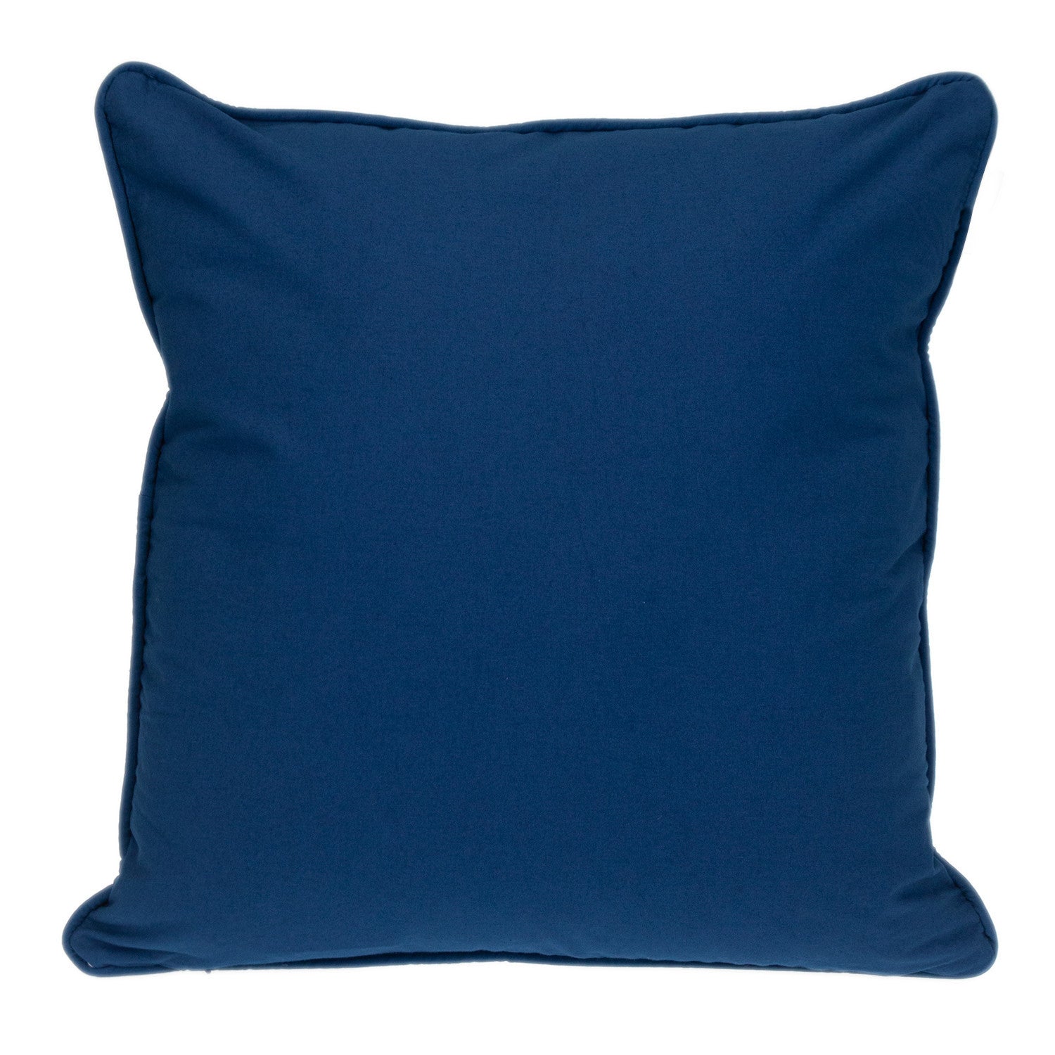 20" Blue Geometric Cotton Throw Pillow