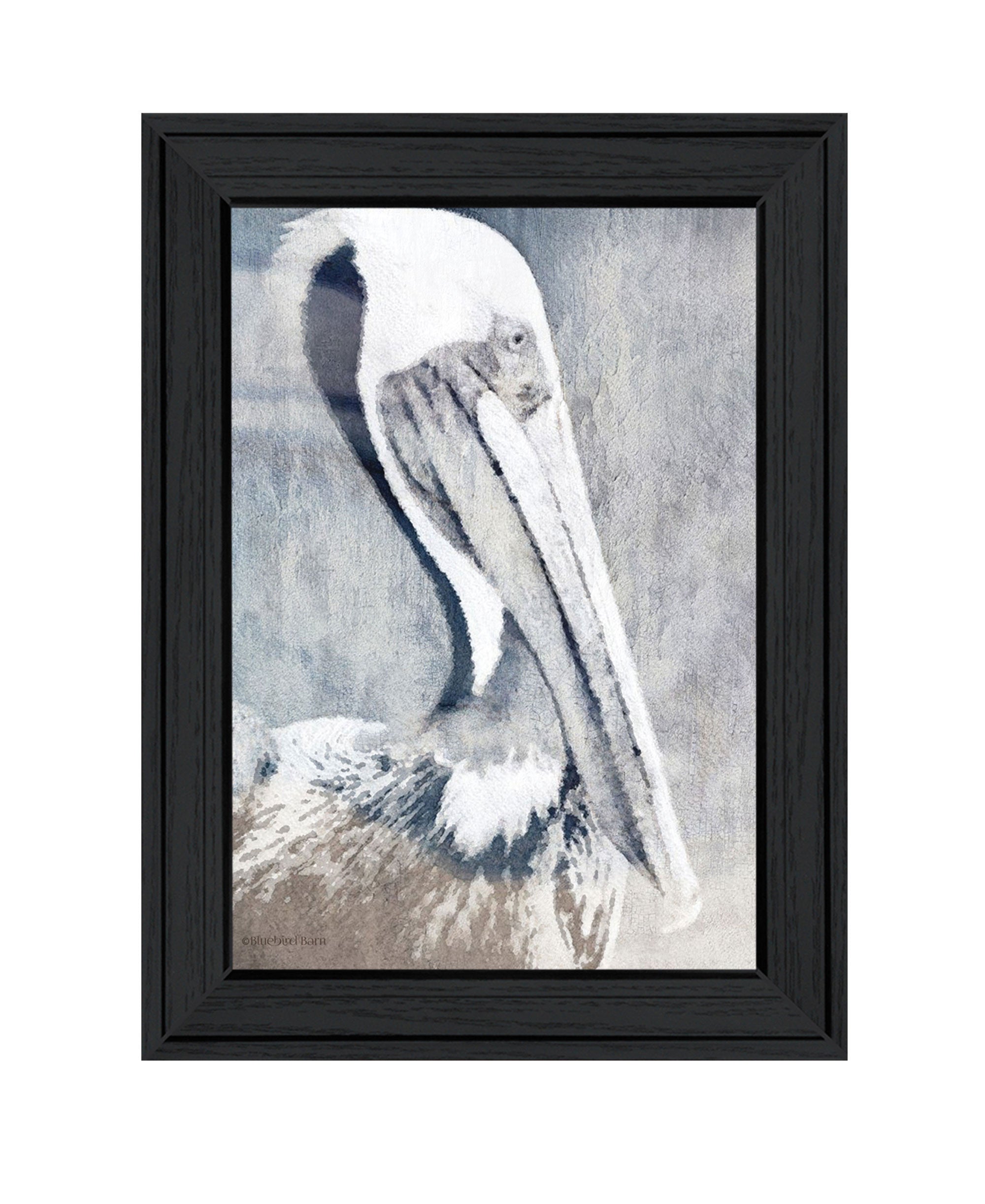 PELICAN Black Framed Print Wall Art