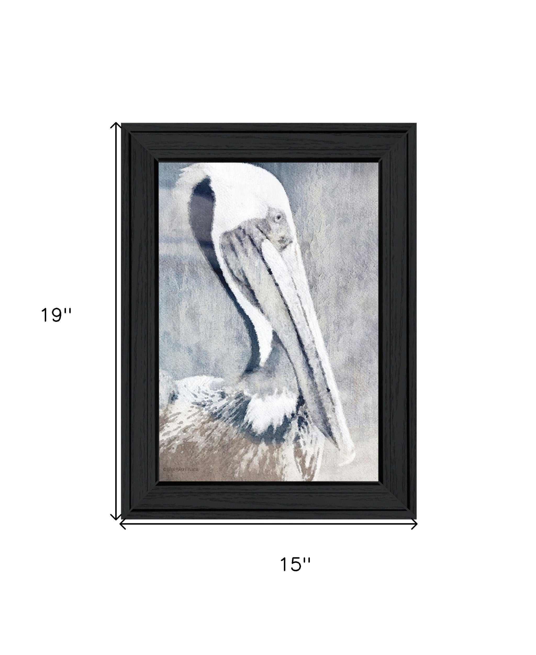 PELICAN Black Framed Print Wall Art