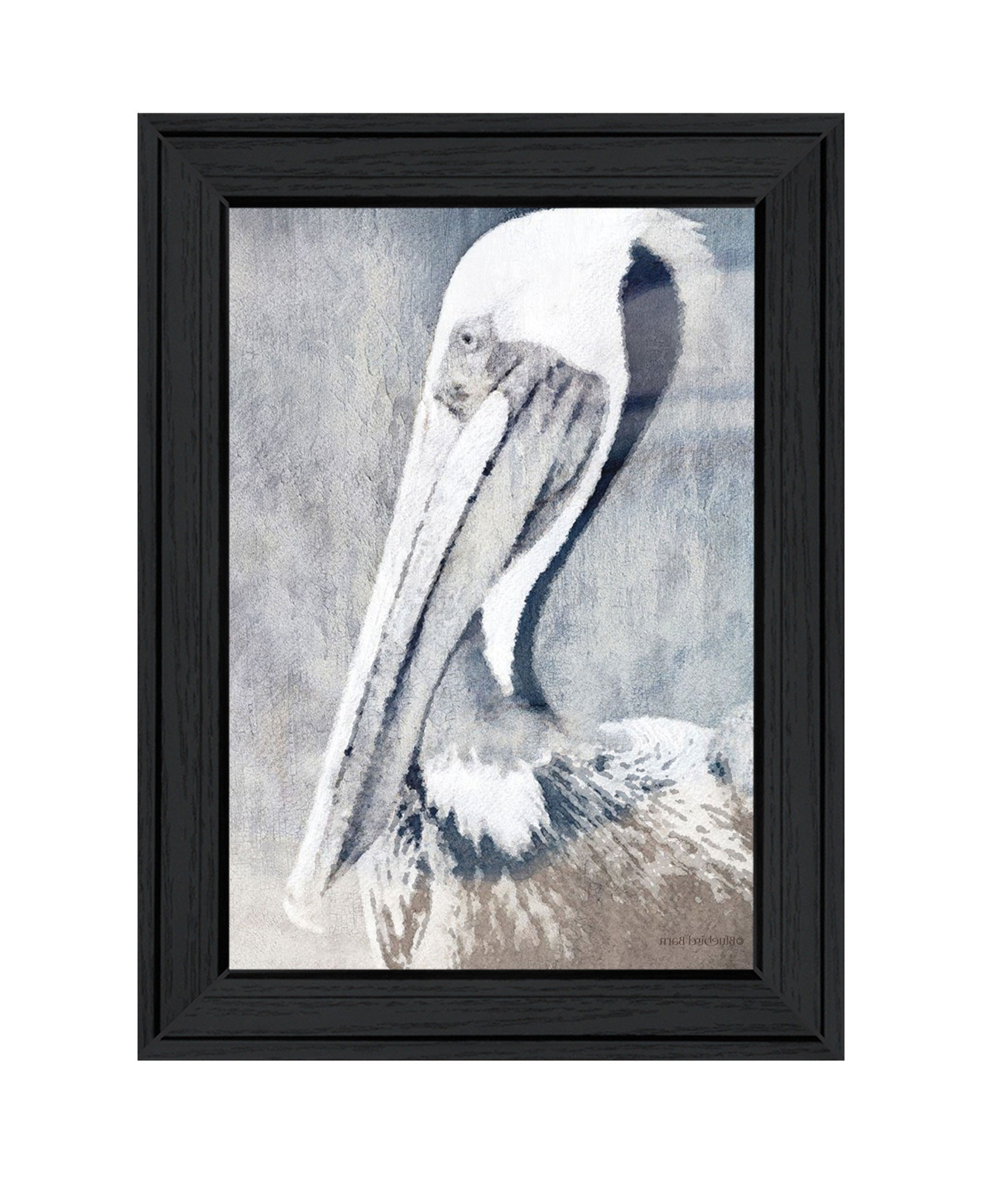 PELICAN Black Framed Print Wall Art