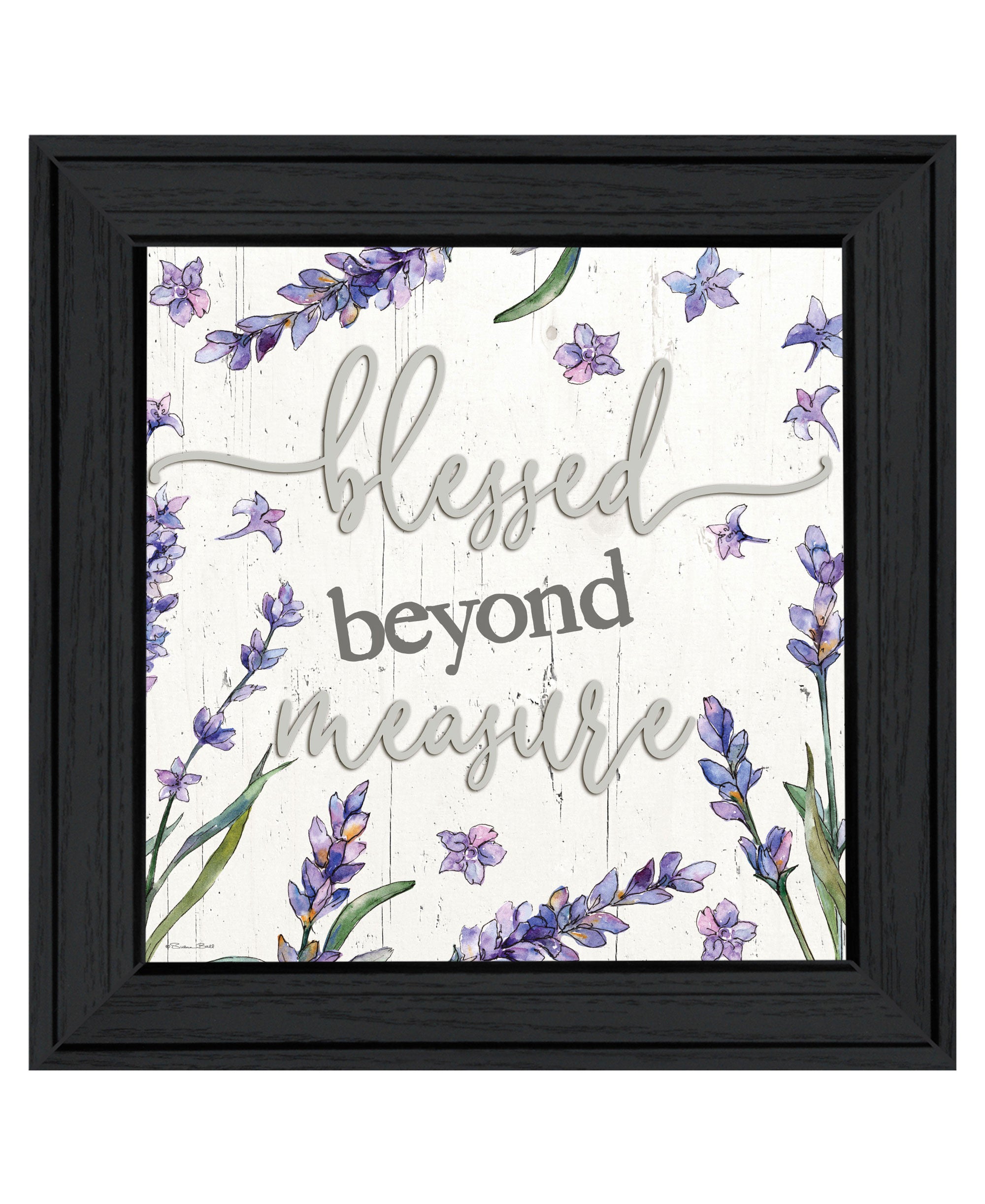 Blessed Beyond Measure Black Framed Print Wall Art