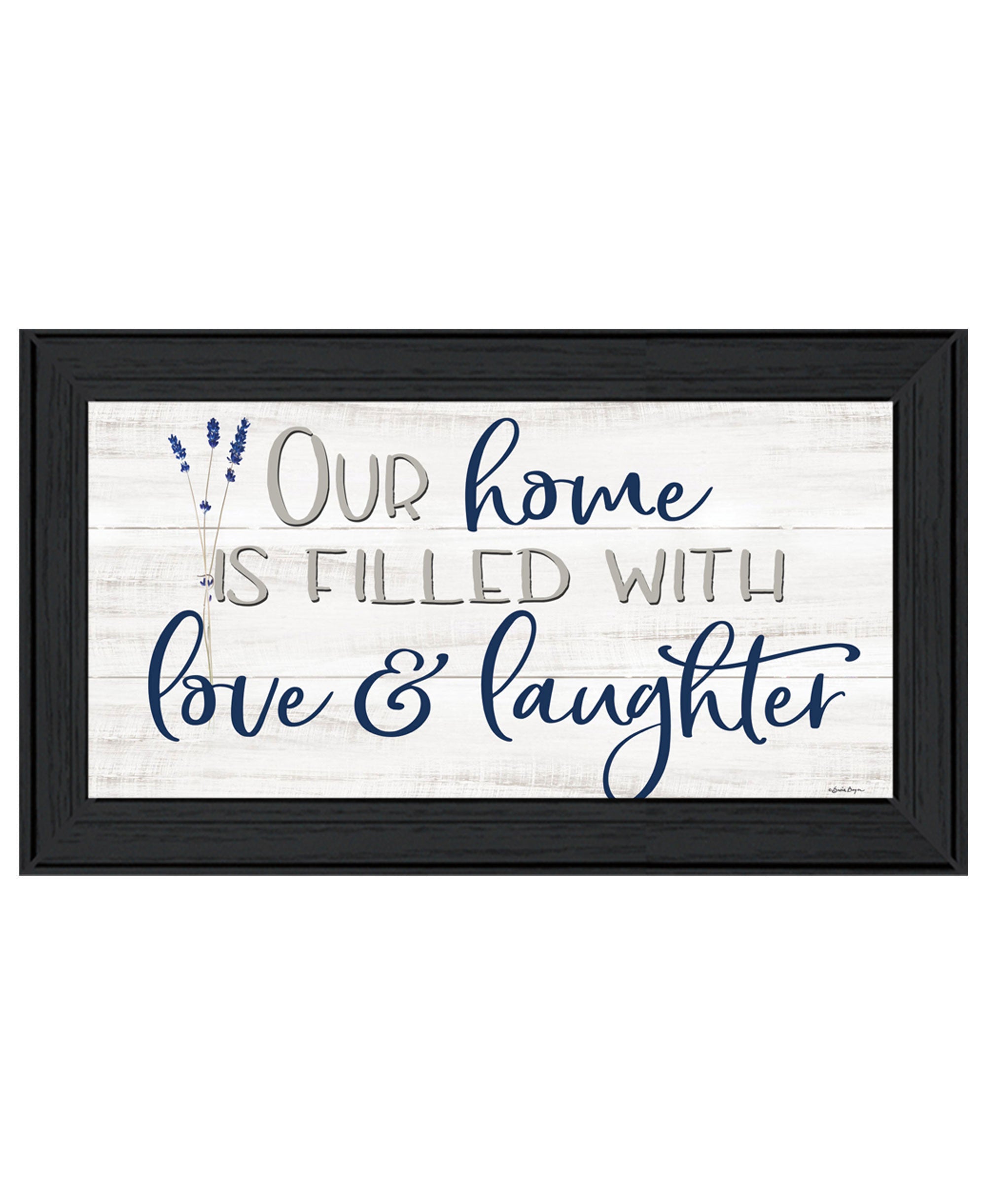 Our Home Black Framed Print Wall Art