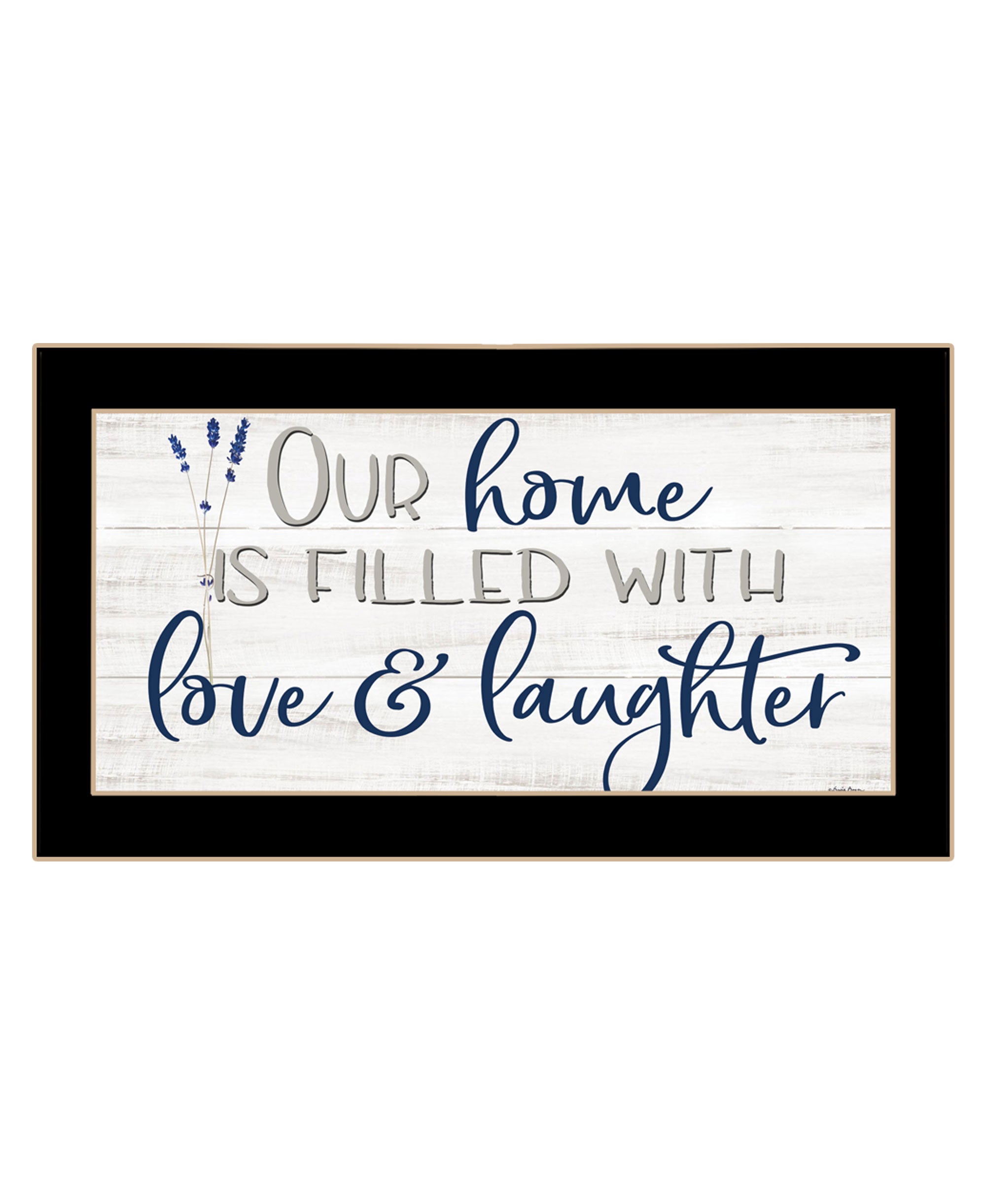 Our Home Black Framed Print Wall Art