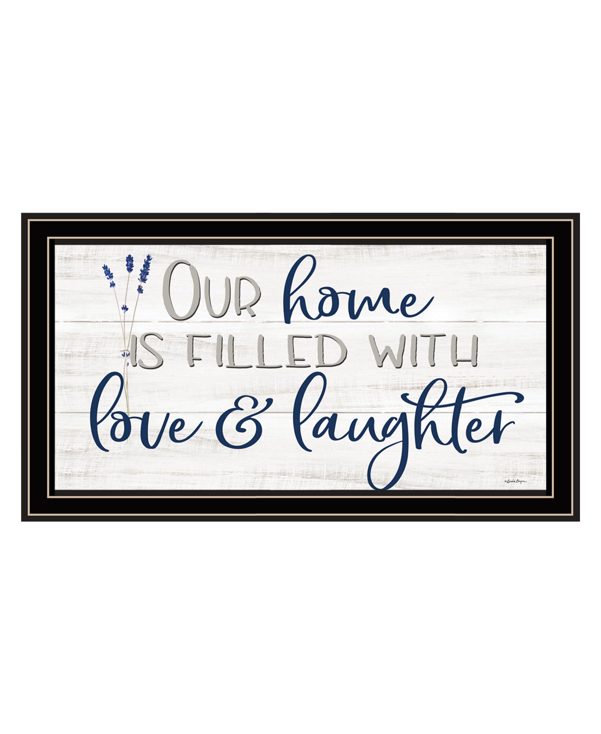 Our Home Black Framed Print Wall Art