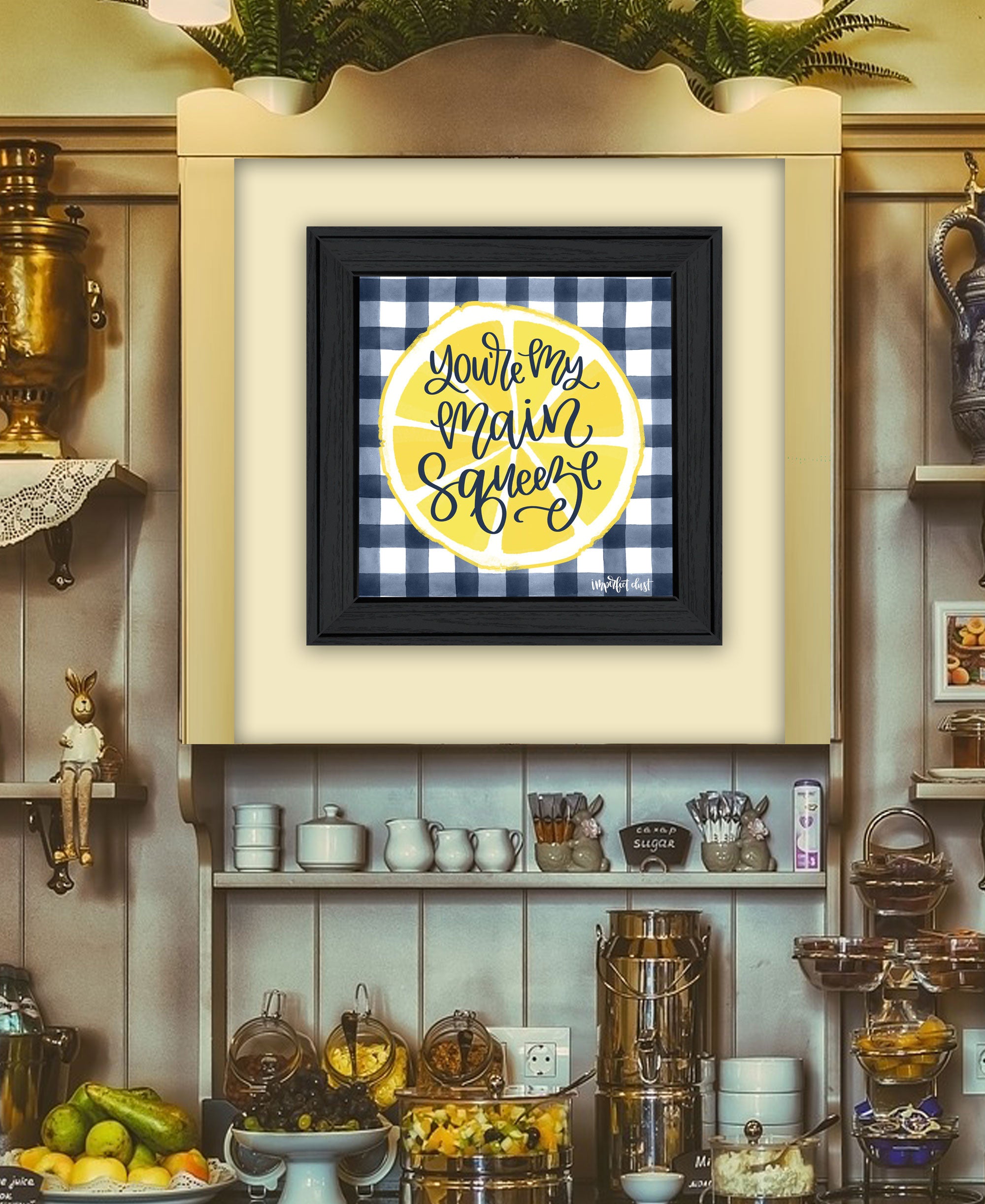 Main Squeeze Black Framed Print Wall Art