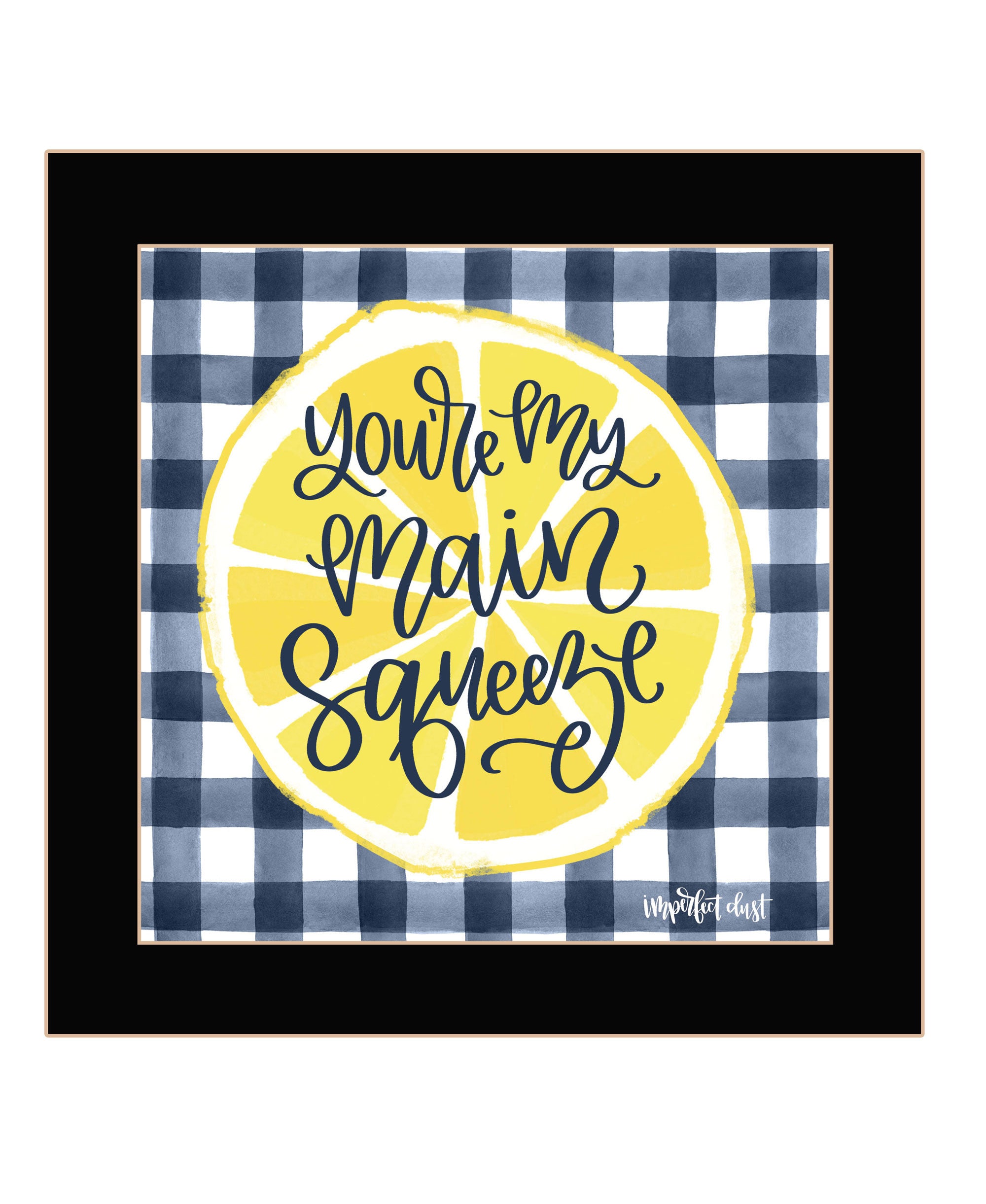 Main Squeeze Black Framed Print Wall Art