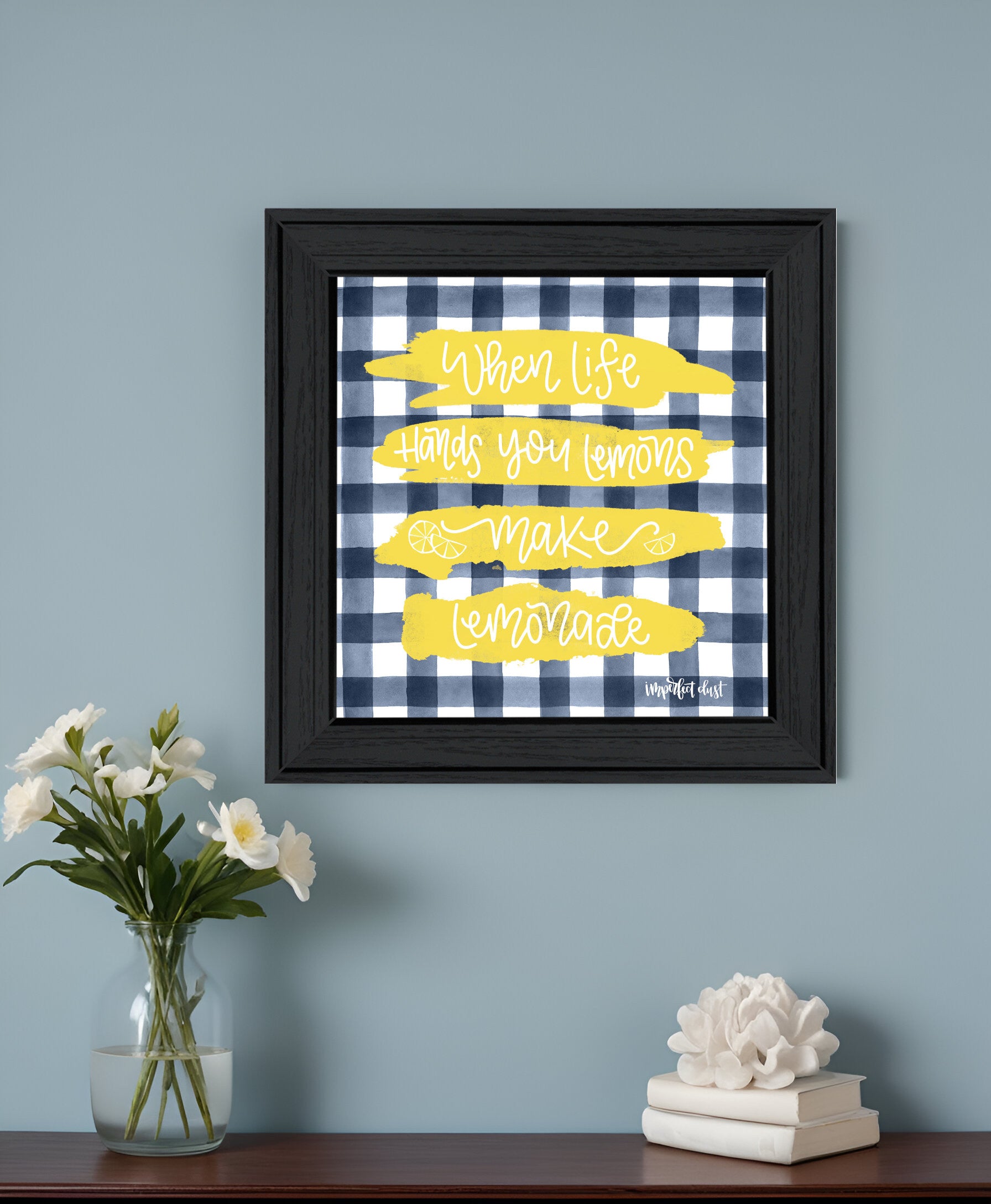 Make Lemonade Black Framed Print Wall Art