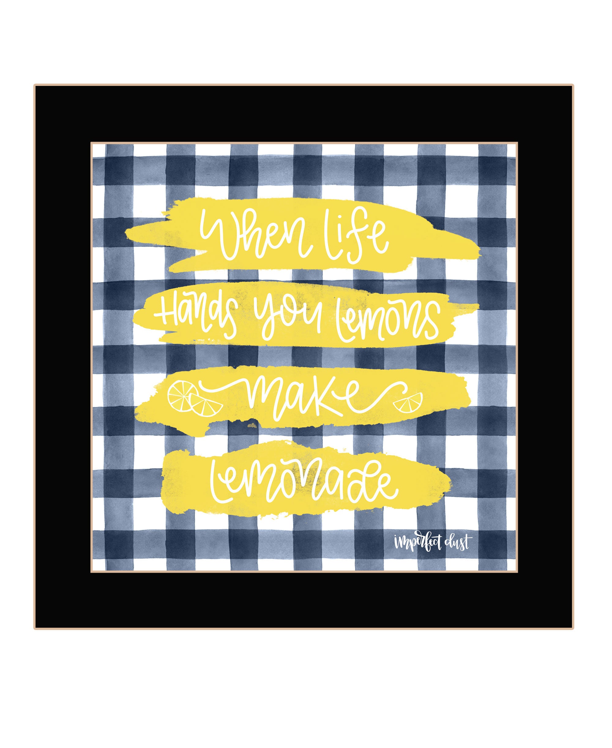 Make Lemonade Black Framed Print Wall Art