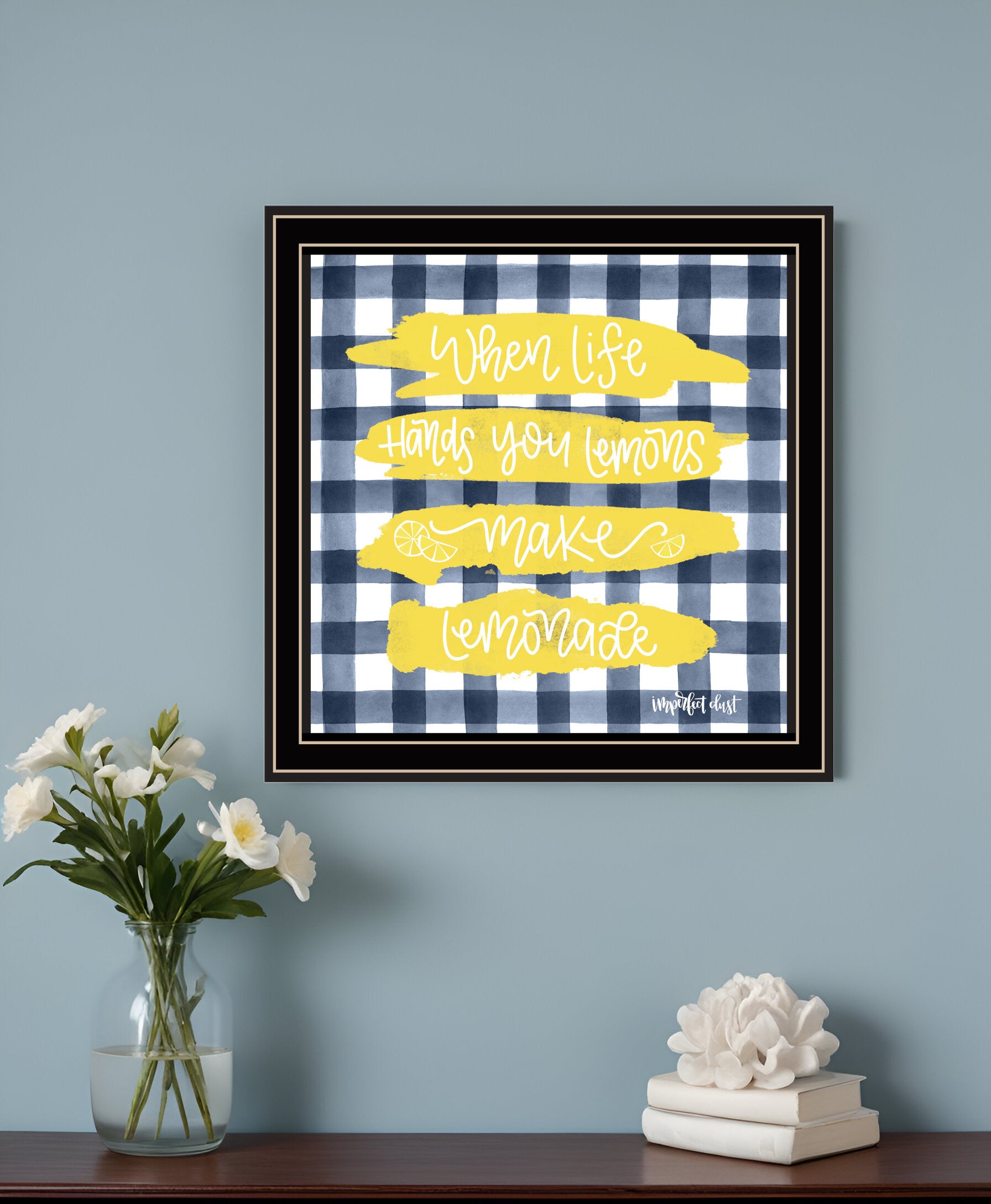 Make Lemonade Black Framed Print Wall Art