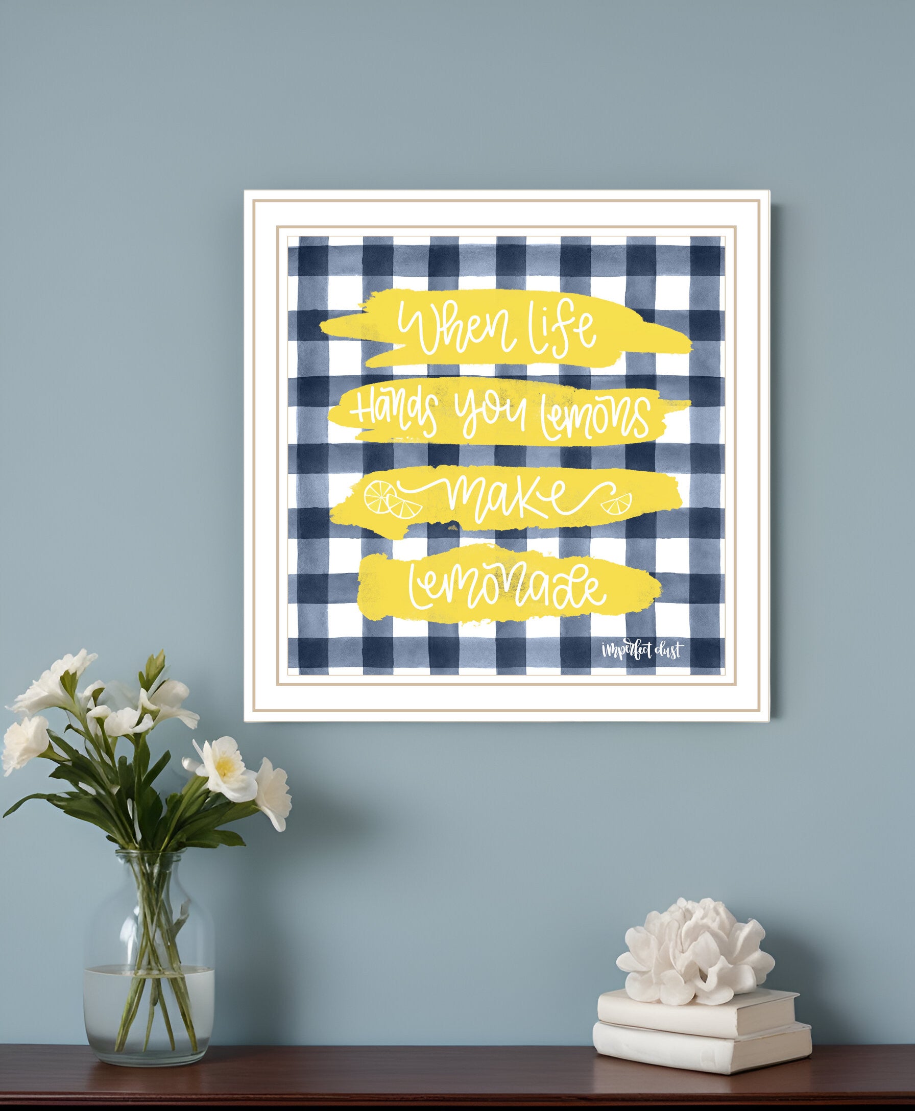 Make Lemonade Black Framed Print Wall Art