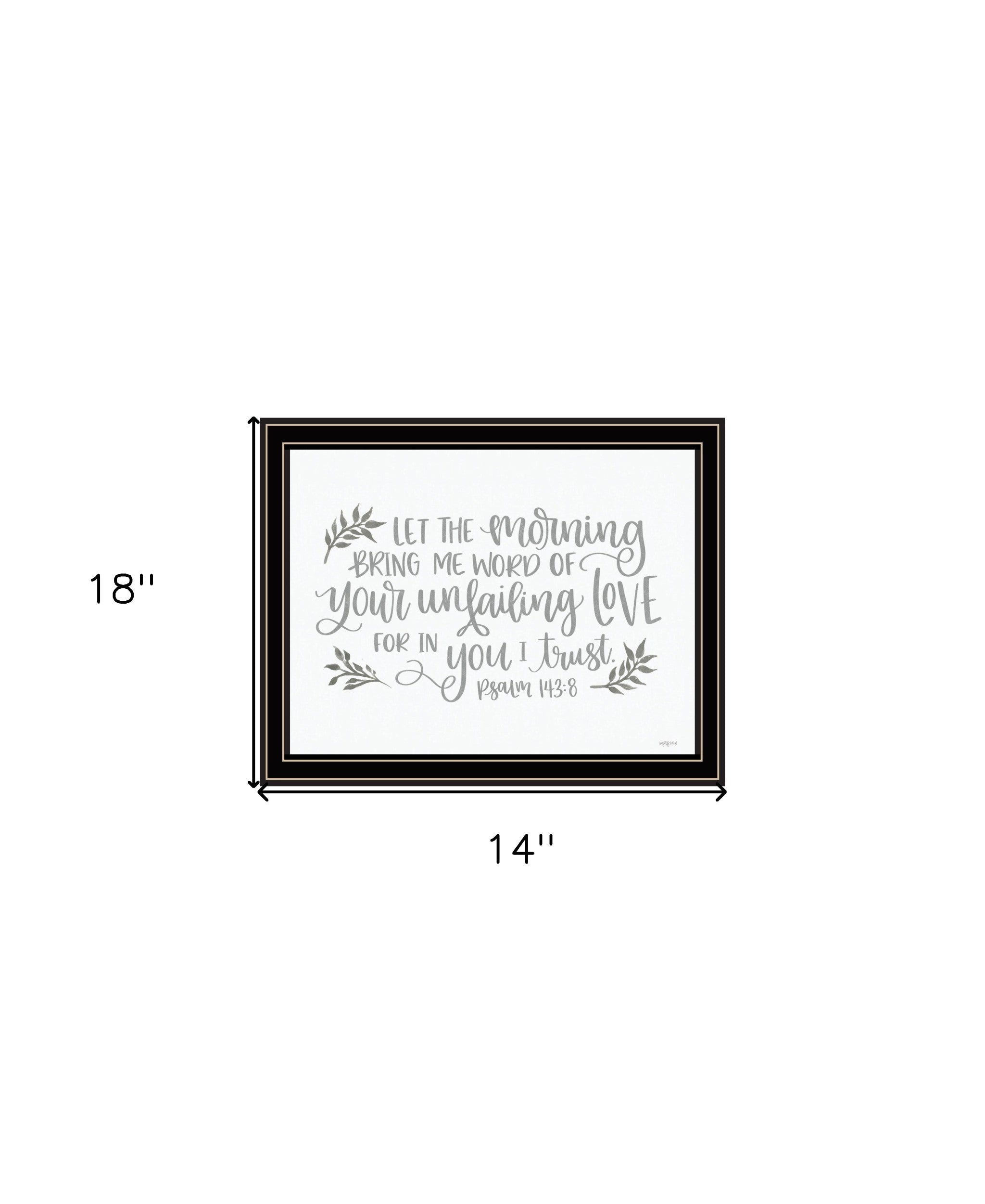 Your Unfailing Love Black Framed Print Wall Art