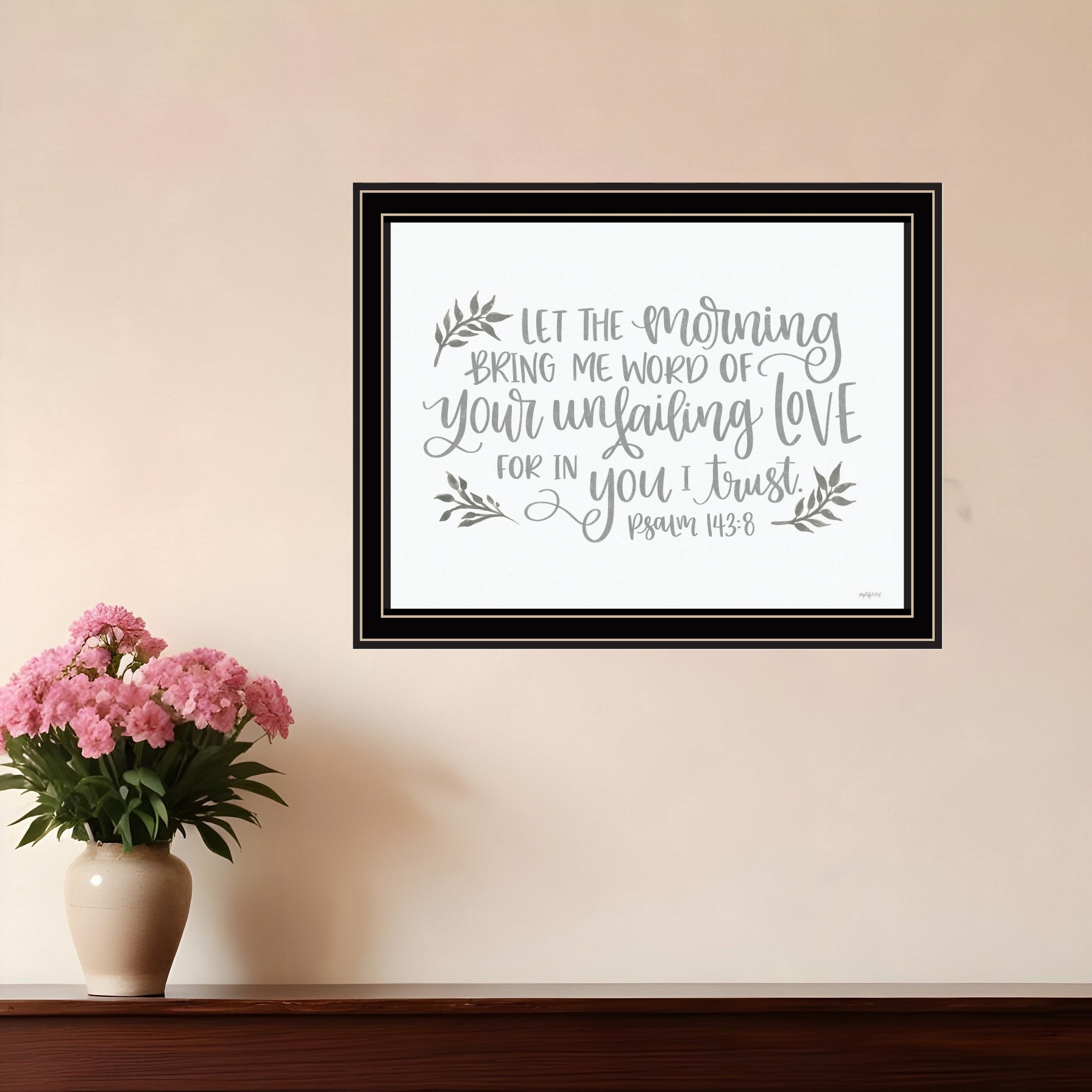 Your Unfailing Love Black Framed Print Wall Art