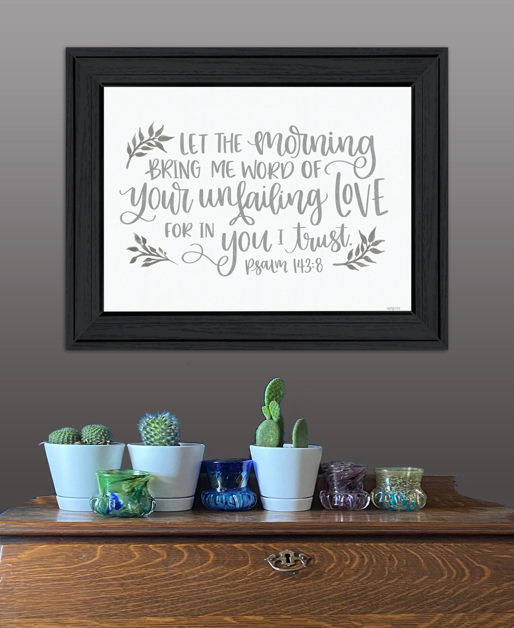 Your Unfailing Love Black Framed Print Wall Art