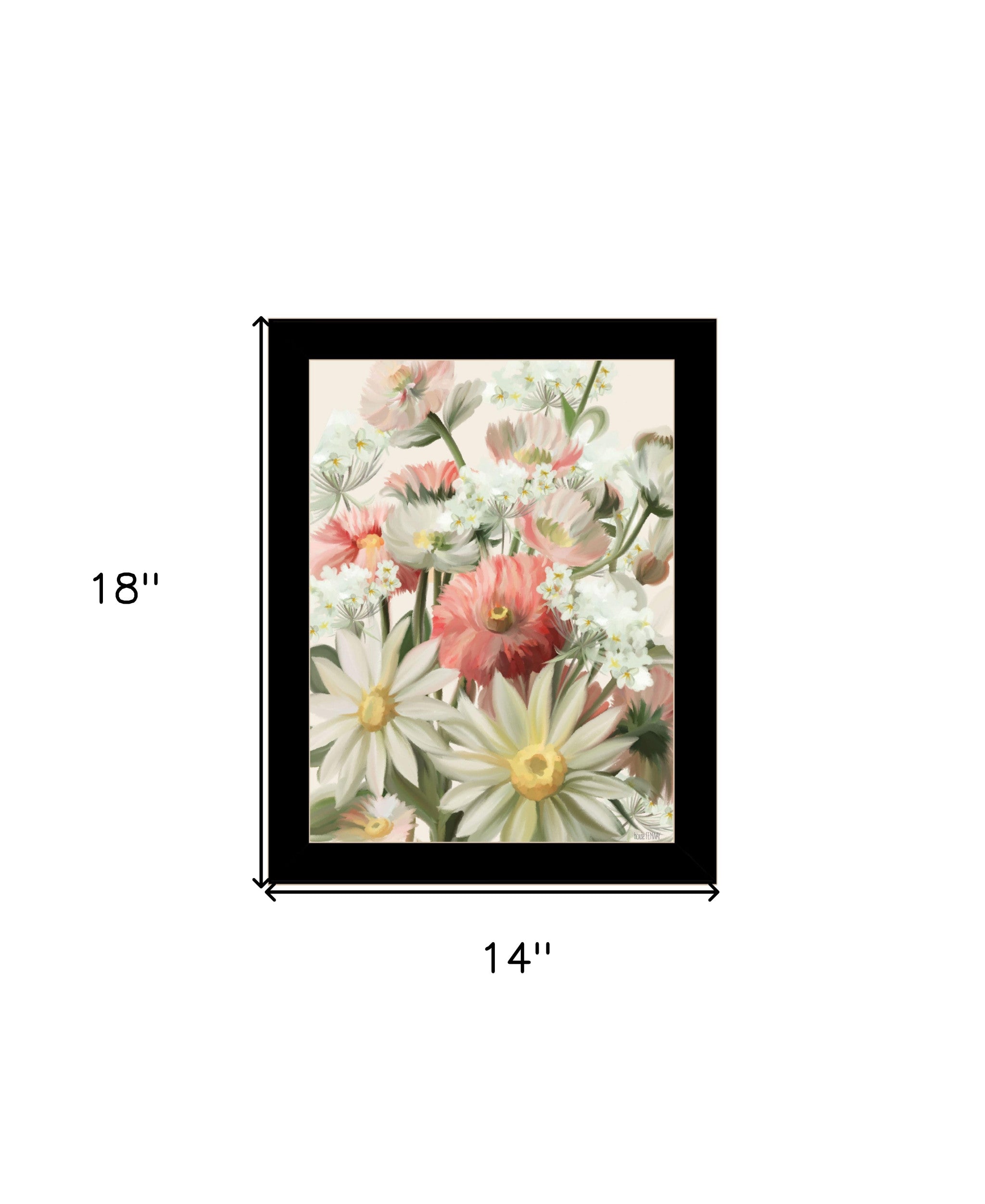 Summer Wildflowers For You Black Framed Print Wall Art