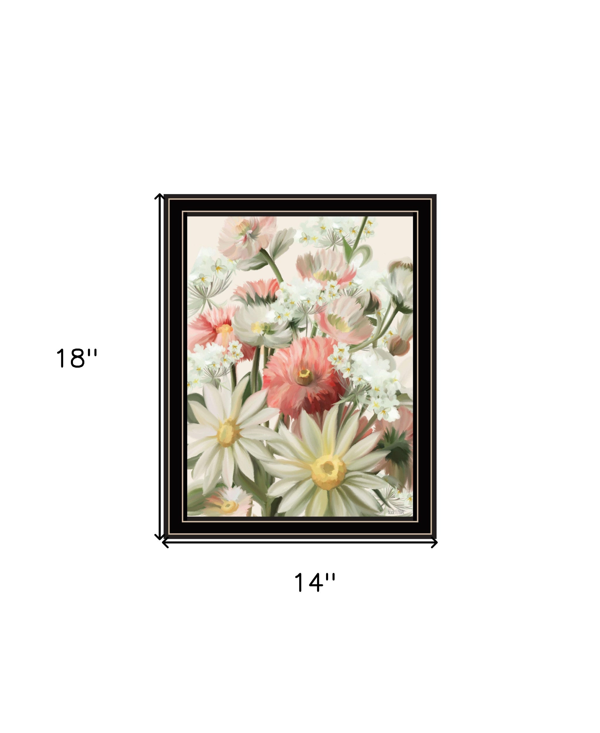 Summer Wildflowers For You Black Framed Print Wall Art