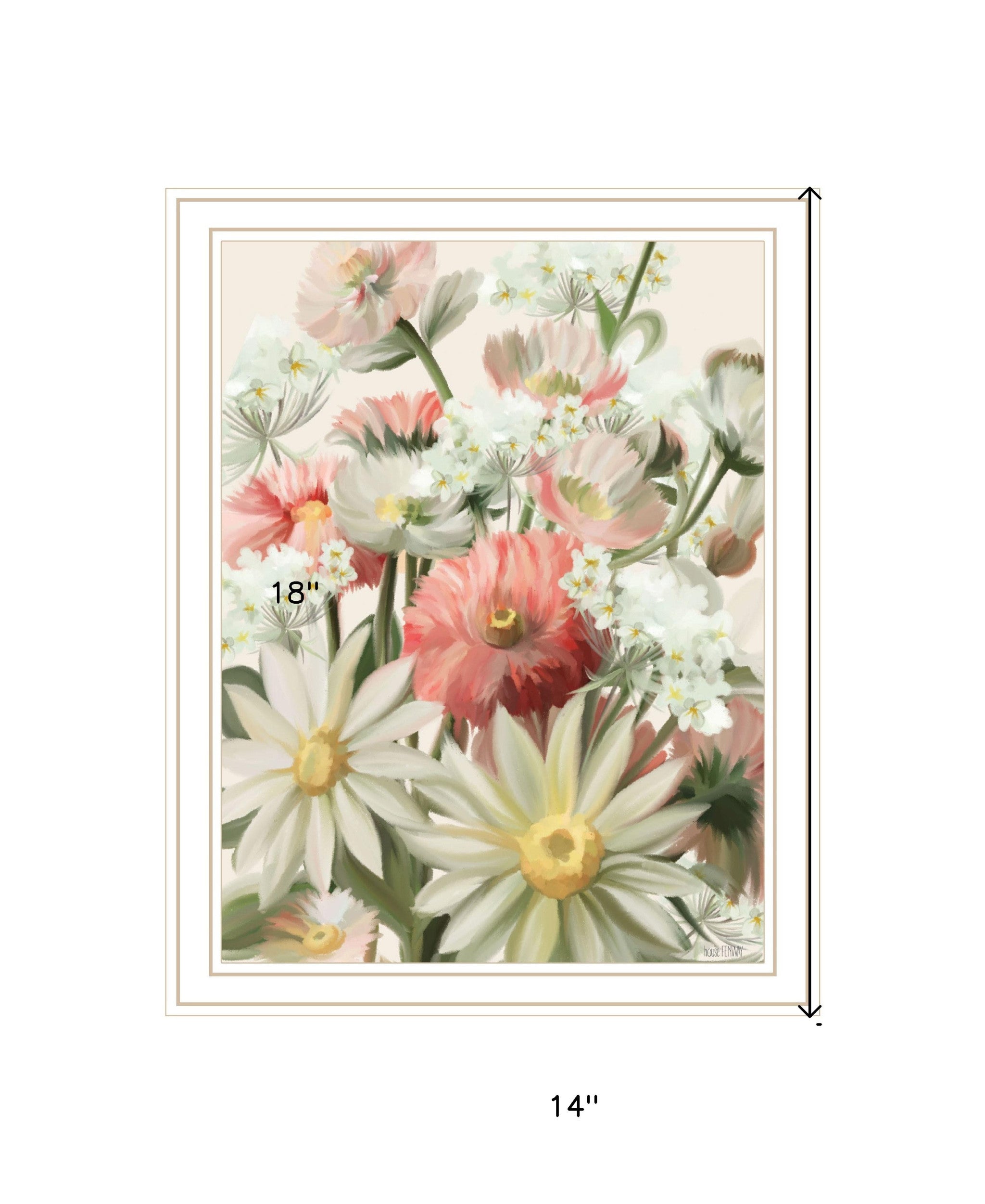 Summer Wildflowers For You Black Framed Print Wall Art