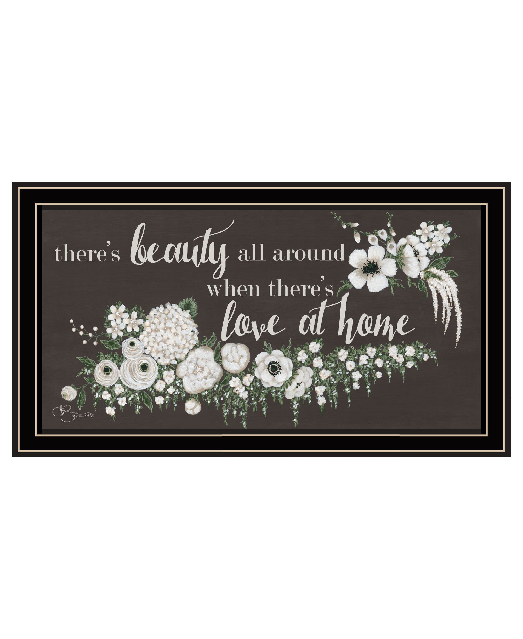 Love At Home Black Framed Print Wall Art