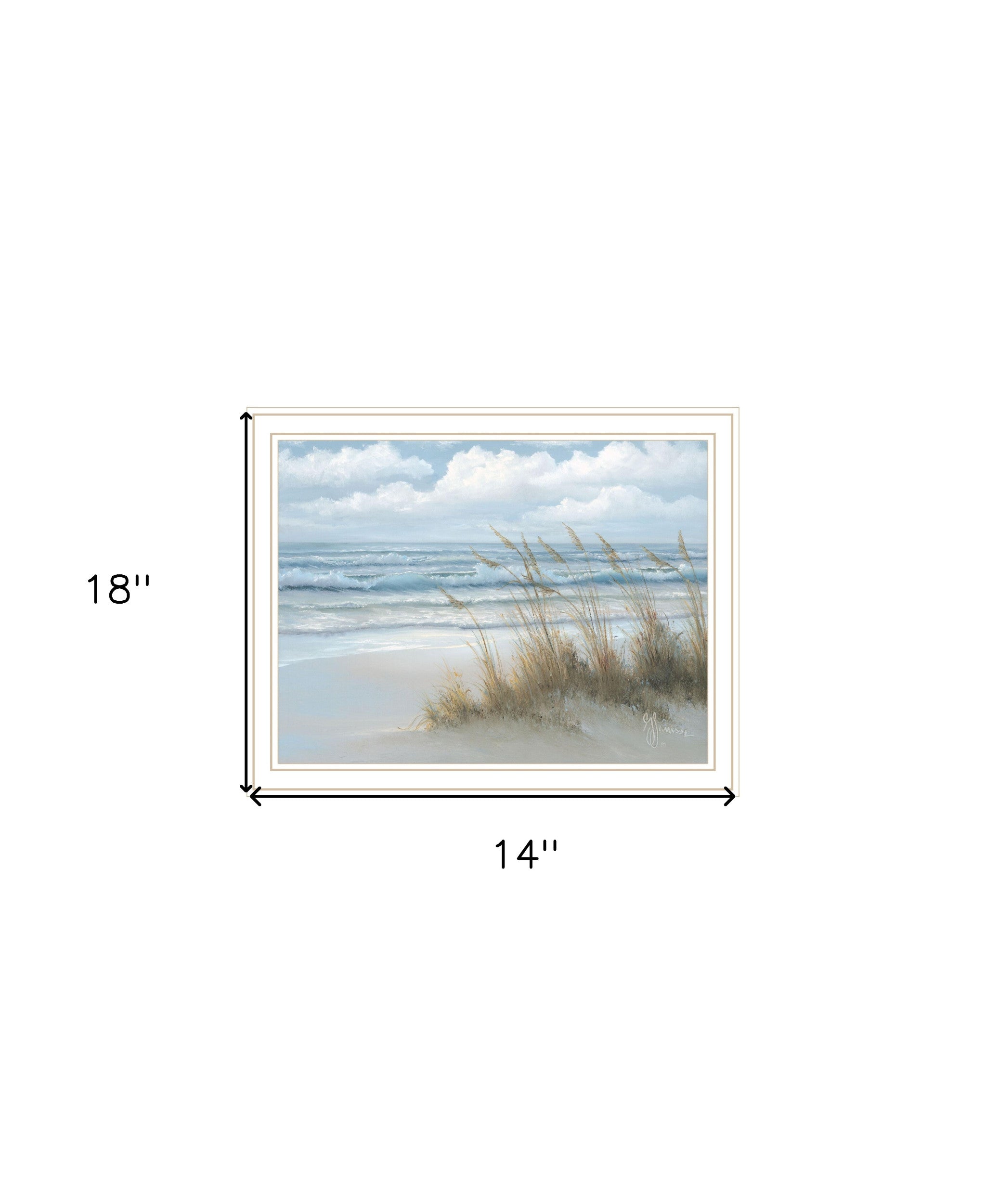 Sea Oats Black Framed Print Wall Art