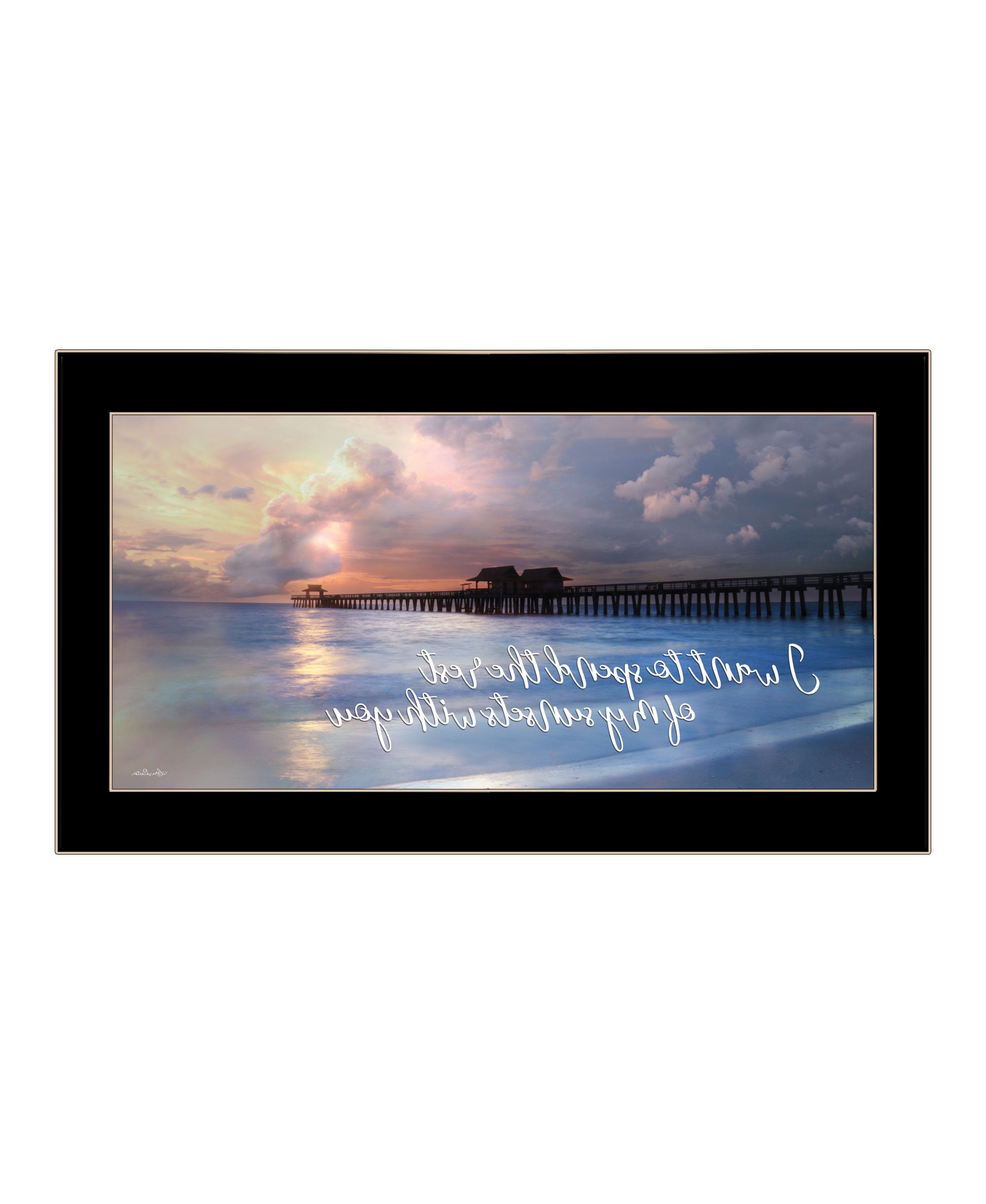 Rest of My Sunsets Black Framed Print Wall Art