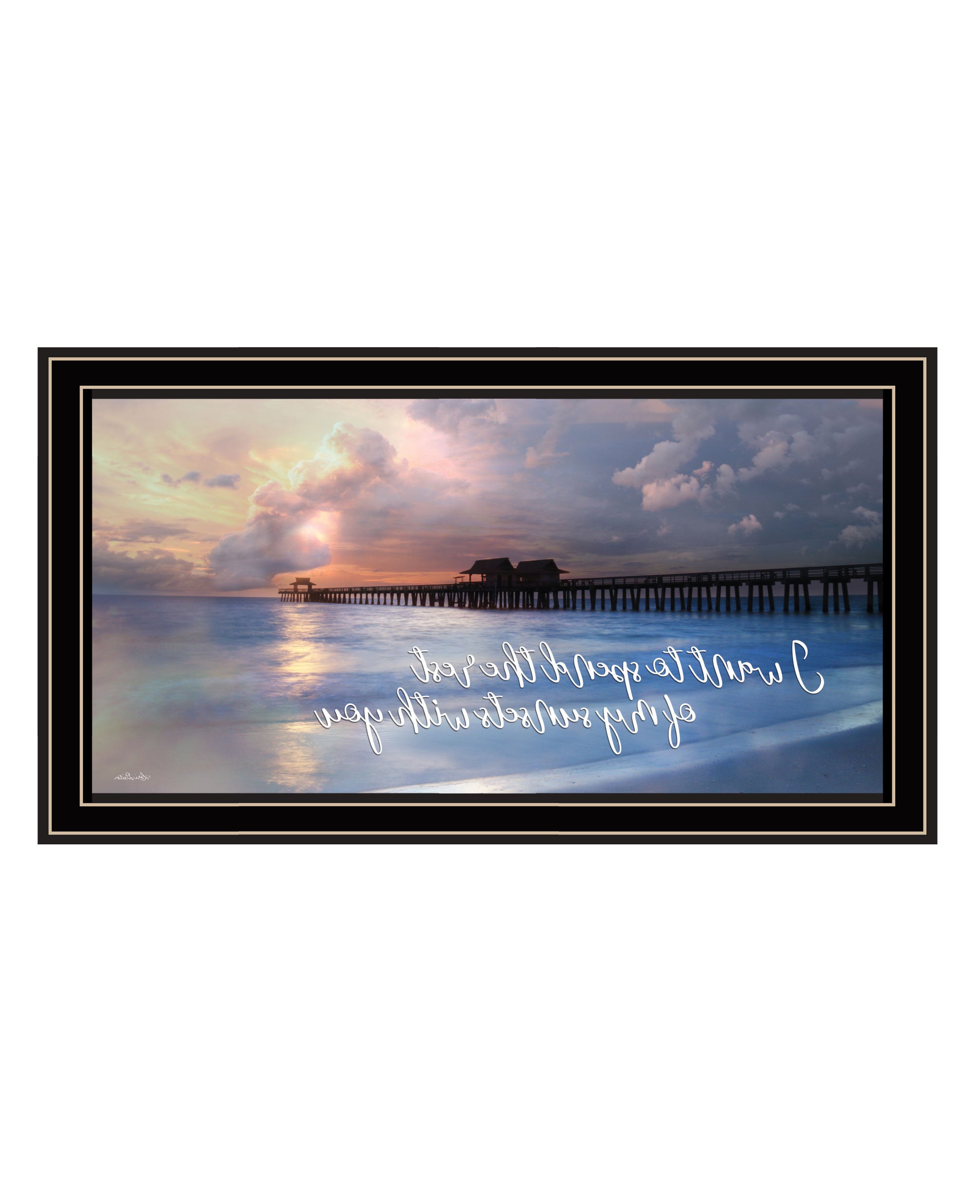 Rest of My Sunsets Black Framed Print Wall Art