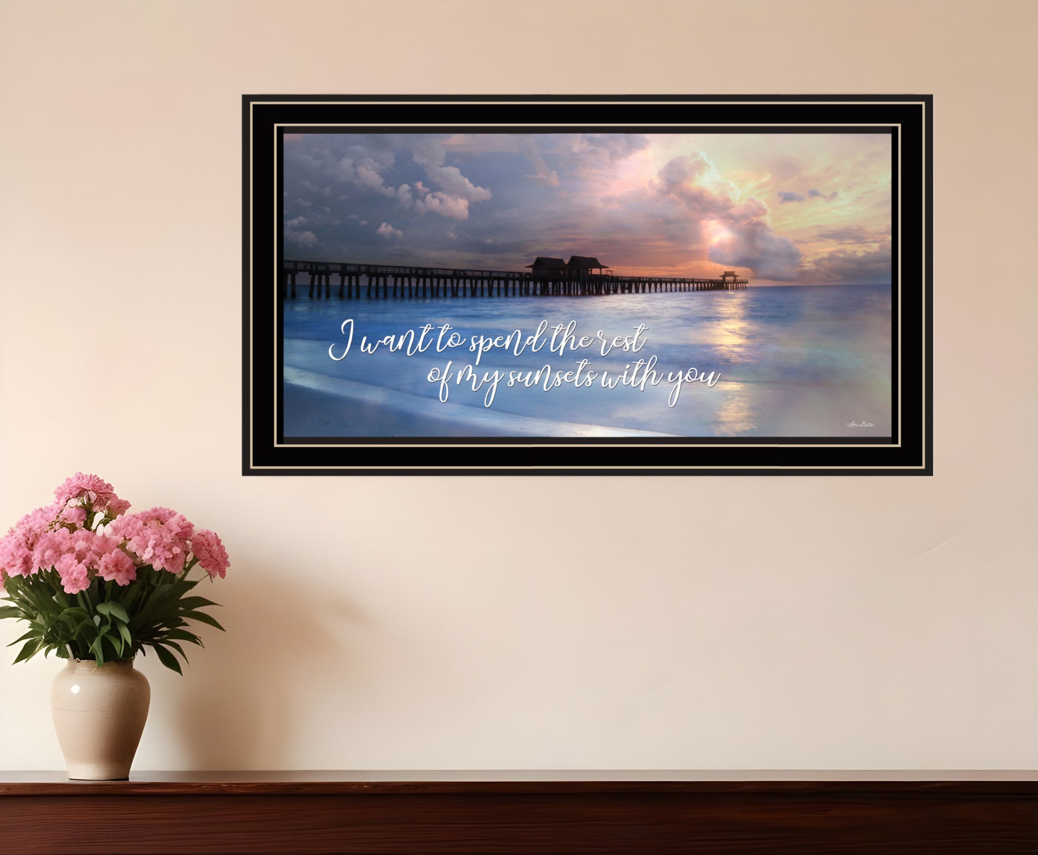 Rest of My Sunsets Black Framed Print Wall Art