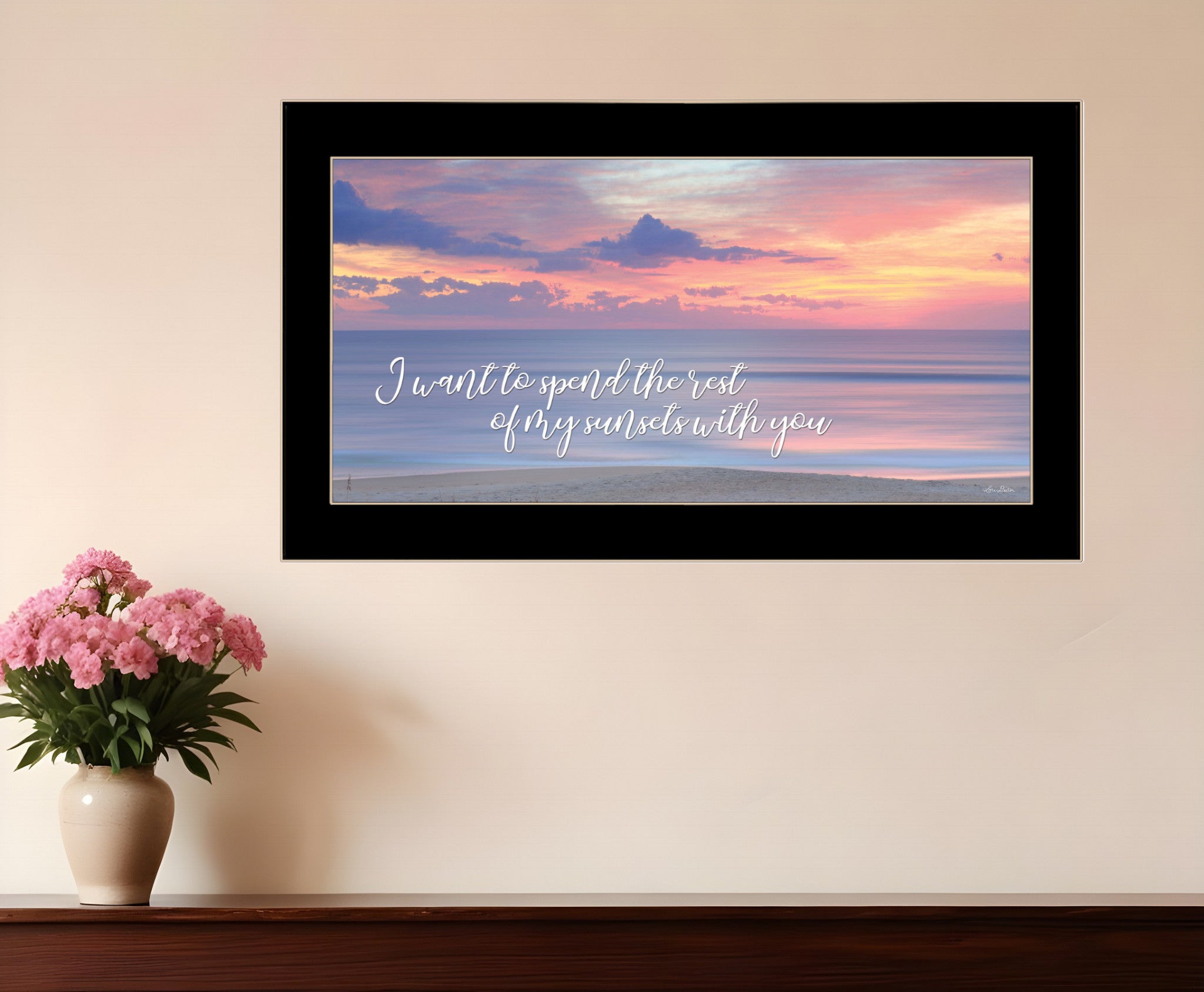 Rest of My Sunsets Black Framed Print Wall Art