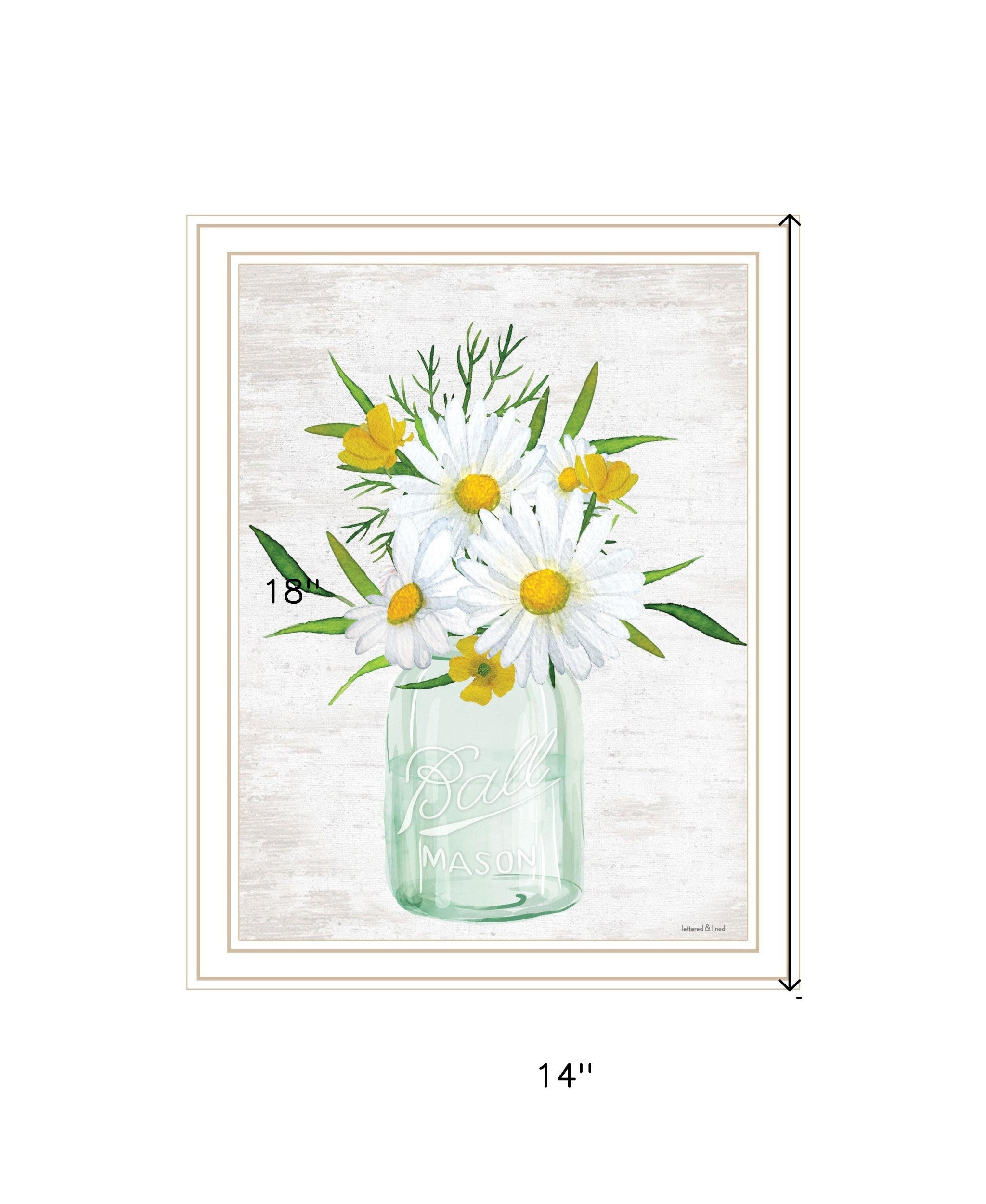 Floral Bouquet Black Framed Print Wall Art