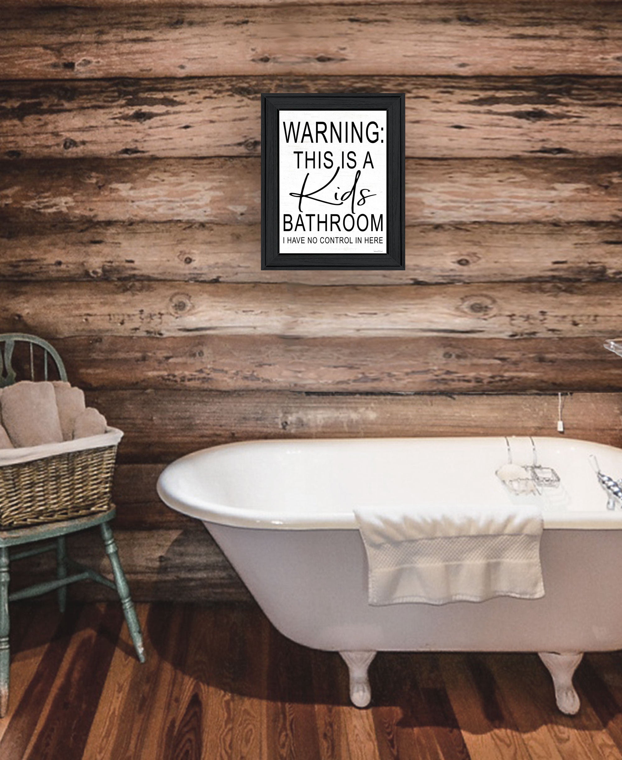 Kids Bathroom Black Framed Print Bathroom Wall Art