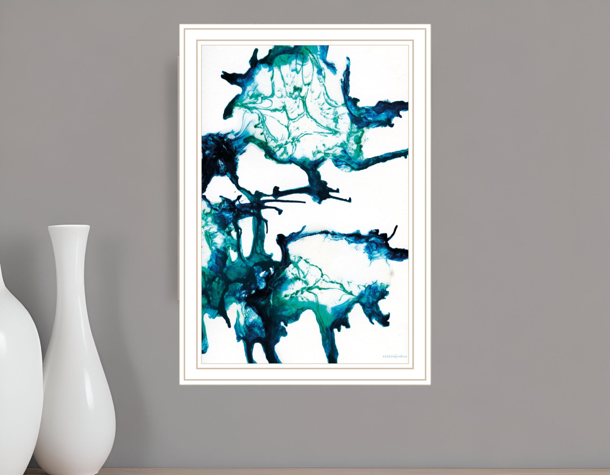 Ocean Living Black Framed Print Wall Art