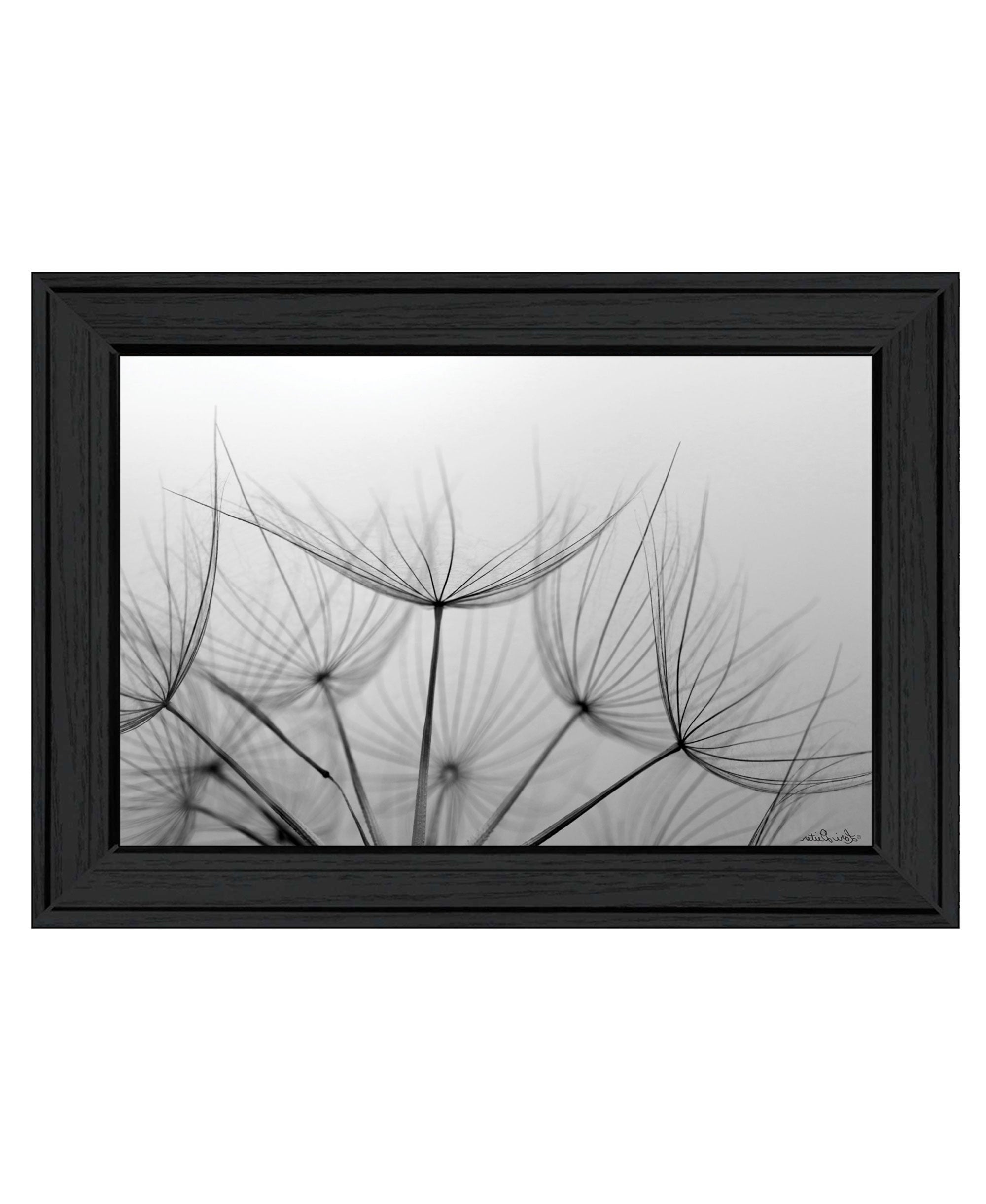 Love is a Delicate Flower Black Framed Print Wall Art