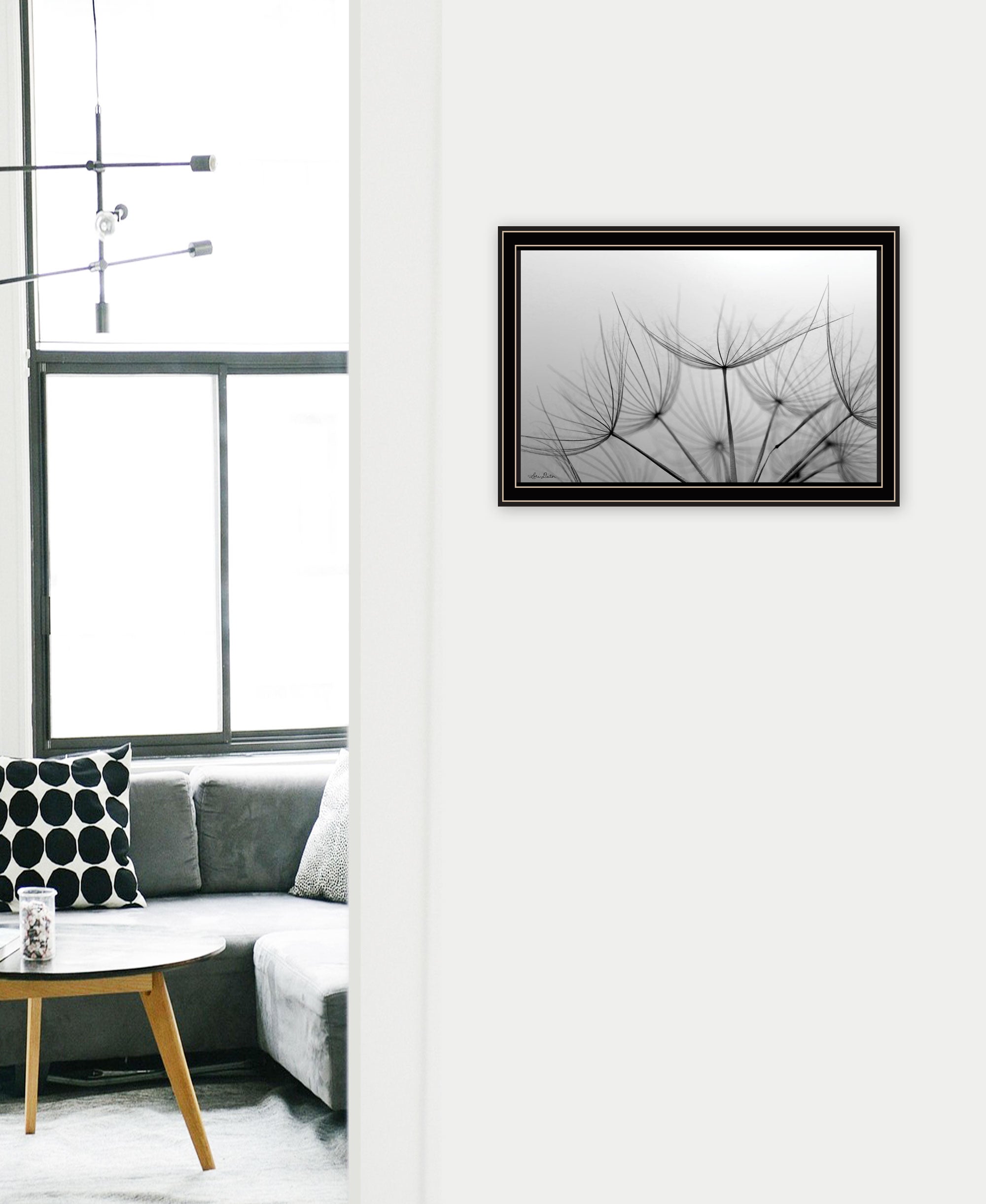 Love is a Delicate Flower Black Framed Print Wall Art