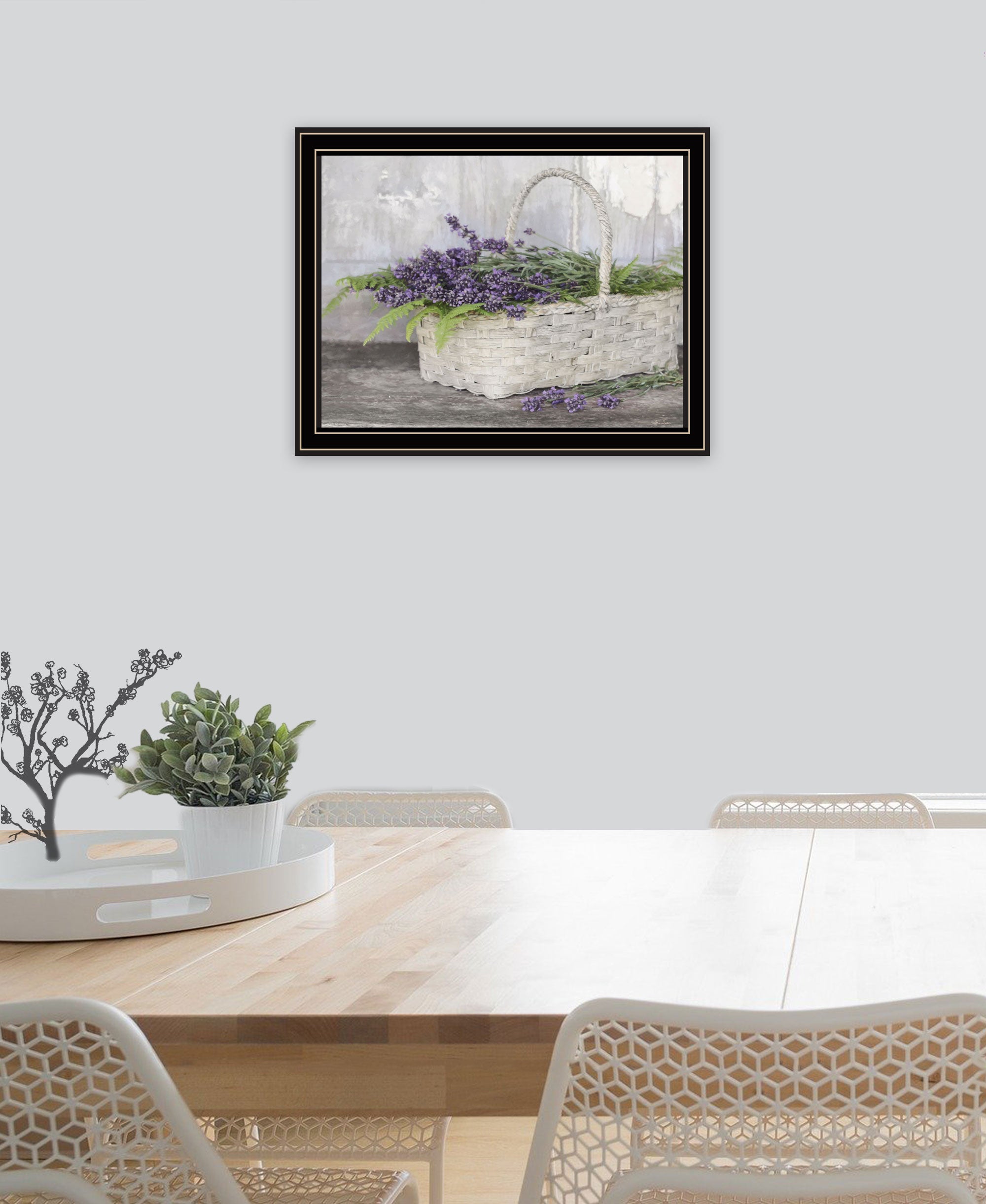 My Lavender Black Framed Print Wall Art