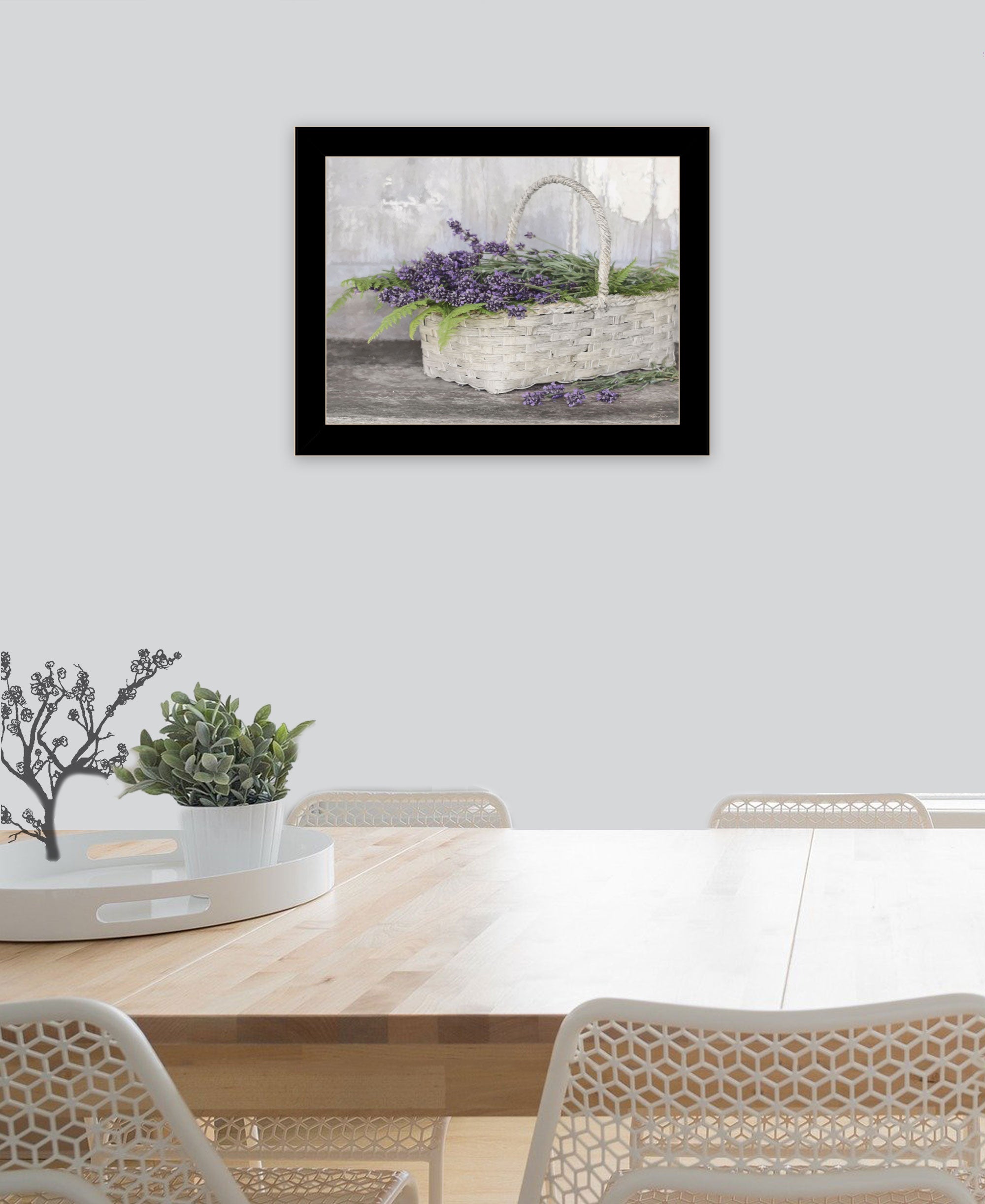 My Lavender Black Framed Print Wall Art