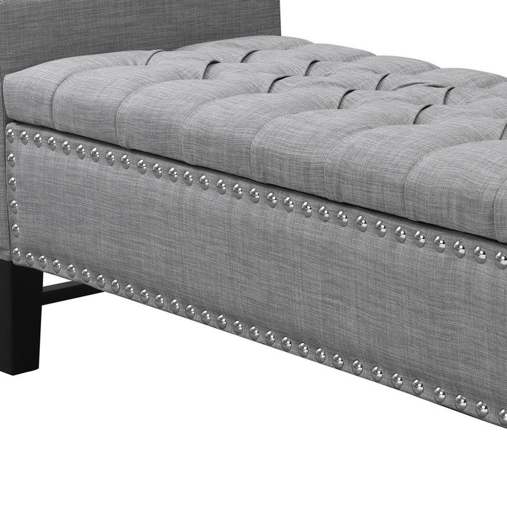 50" Navy Blue and Black Upholstered Velvet Bench with Flip top, Shoe Storage