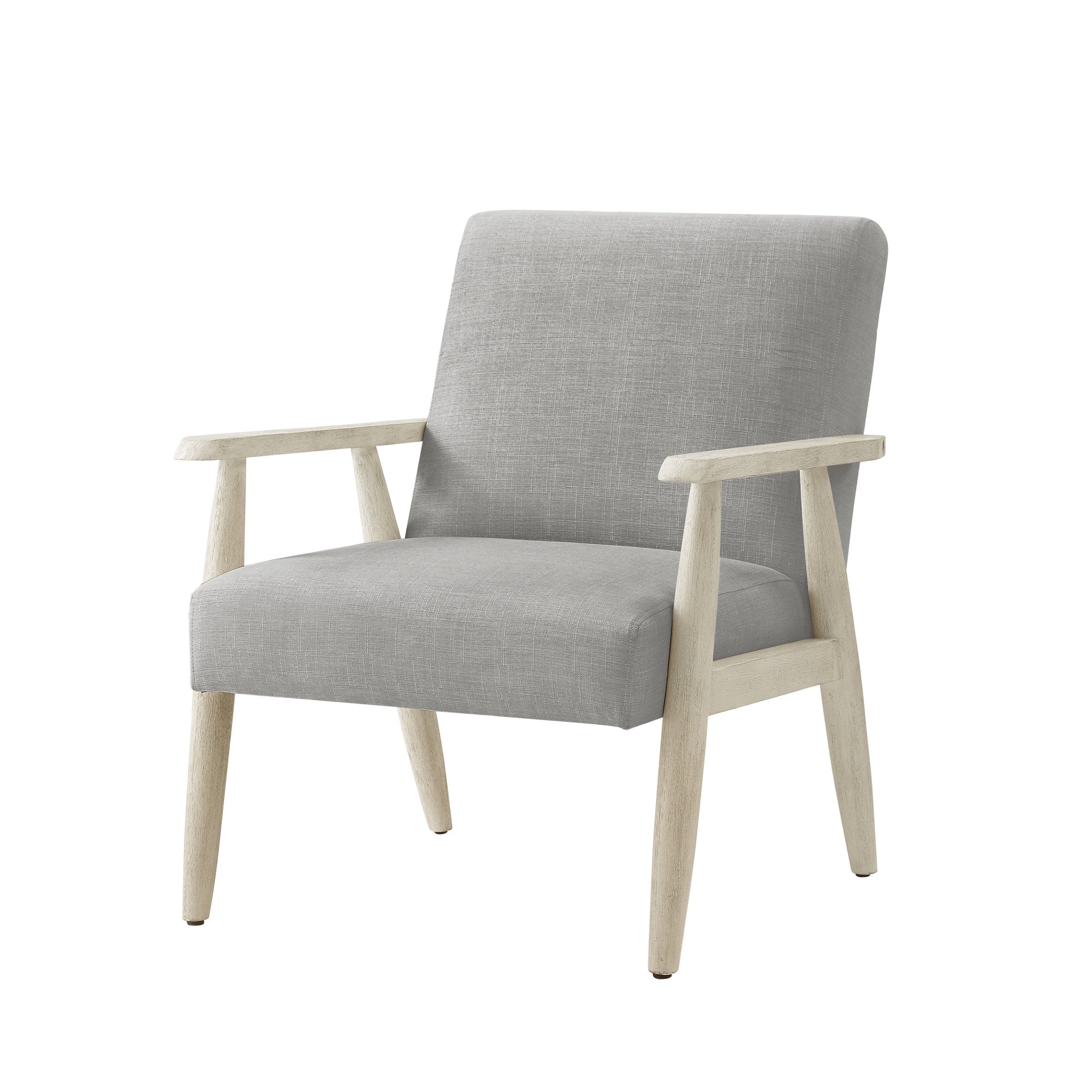 30" Gray Linen Arm Chair