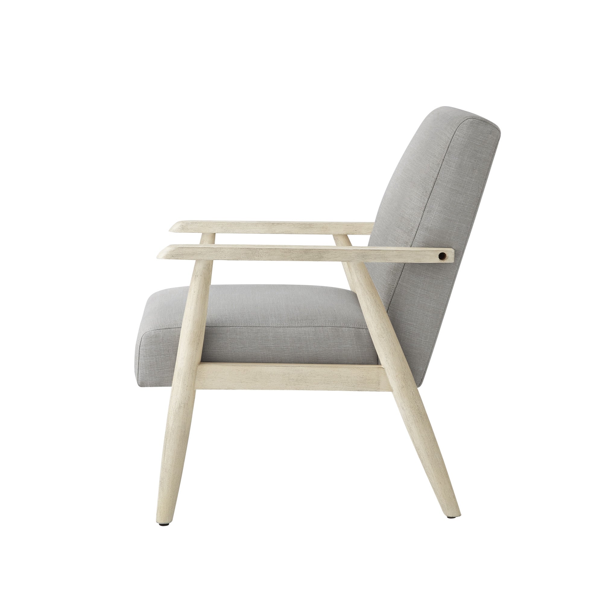 30" Gray Linen Arm Chair