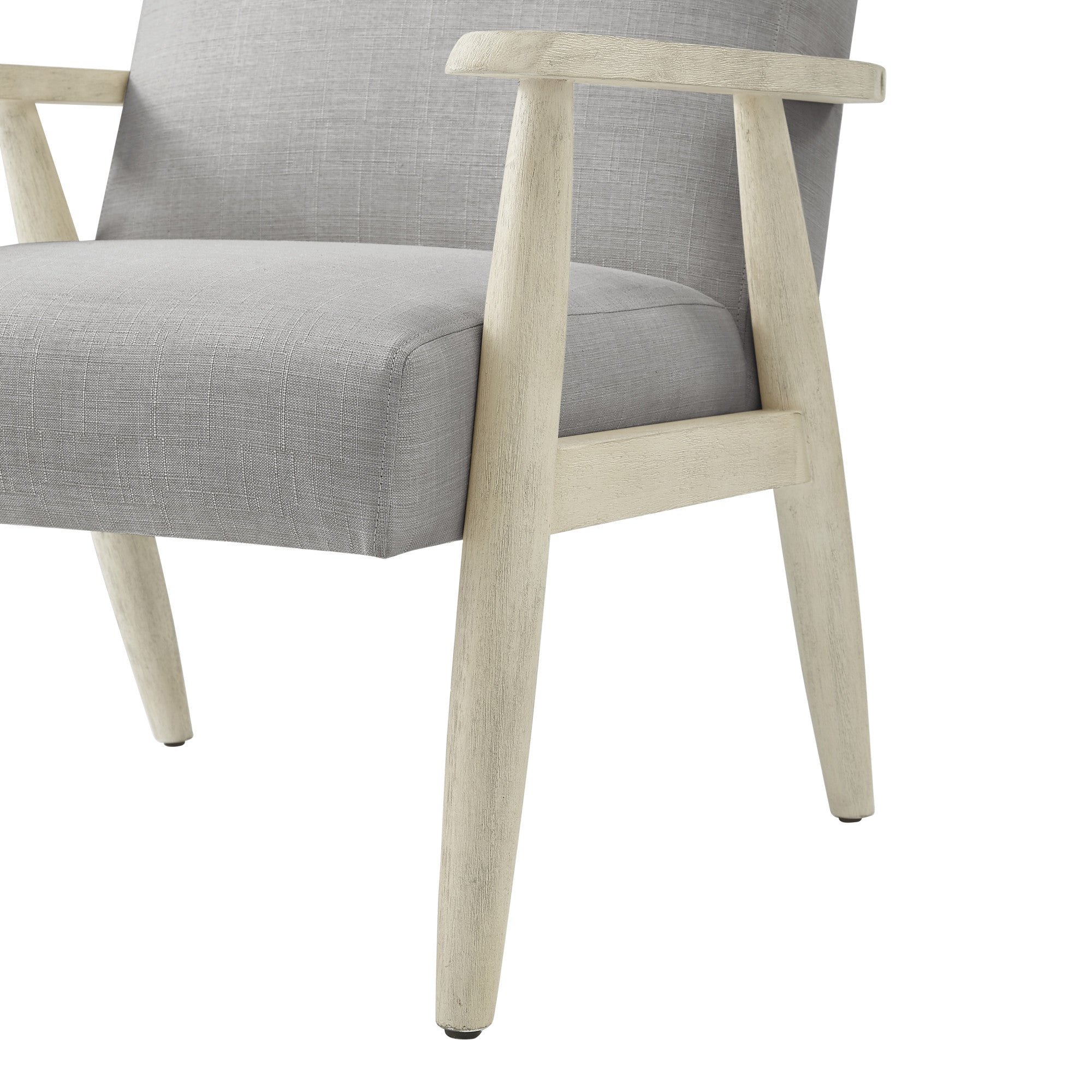 30" Gray Linen Arm Chair