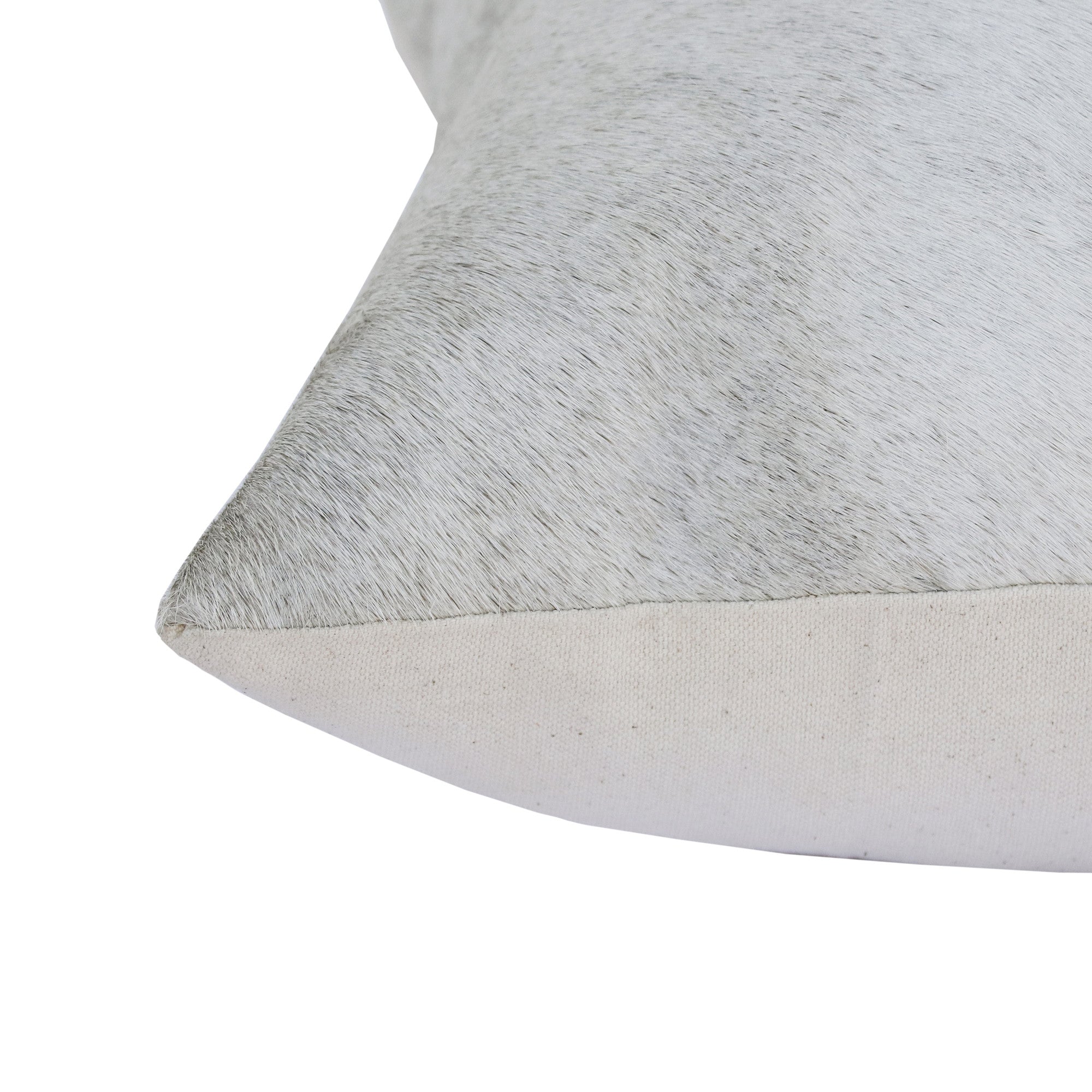 16" X 24" Ivory Faux Leather Zippered Pillow