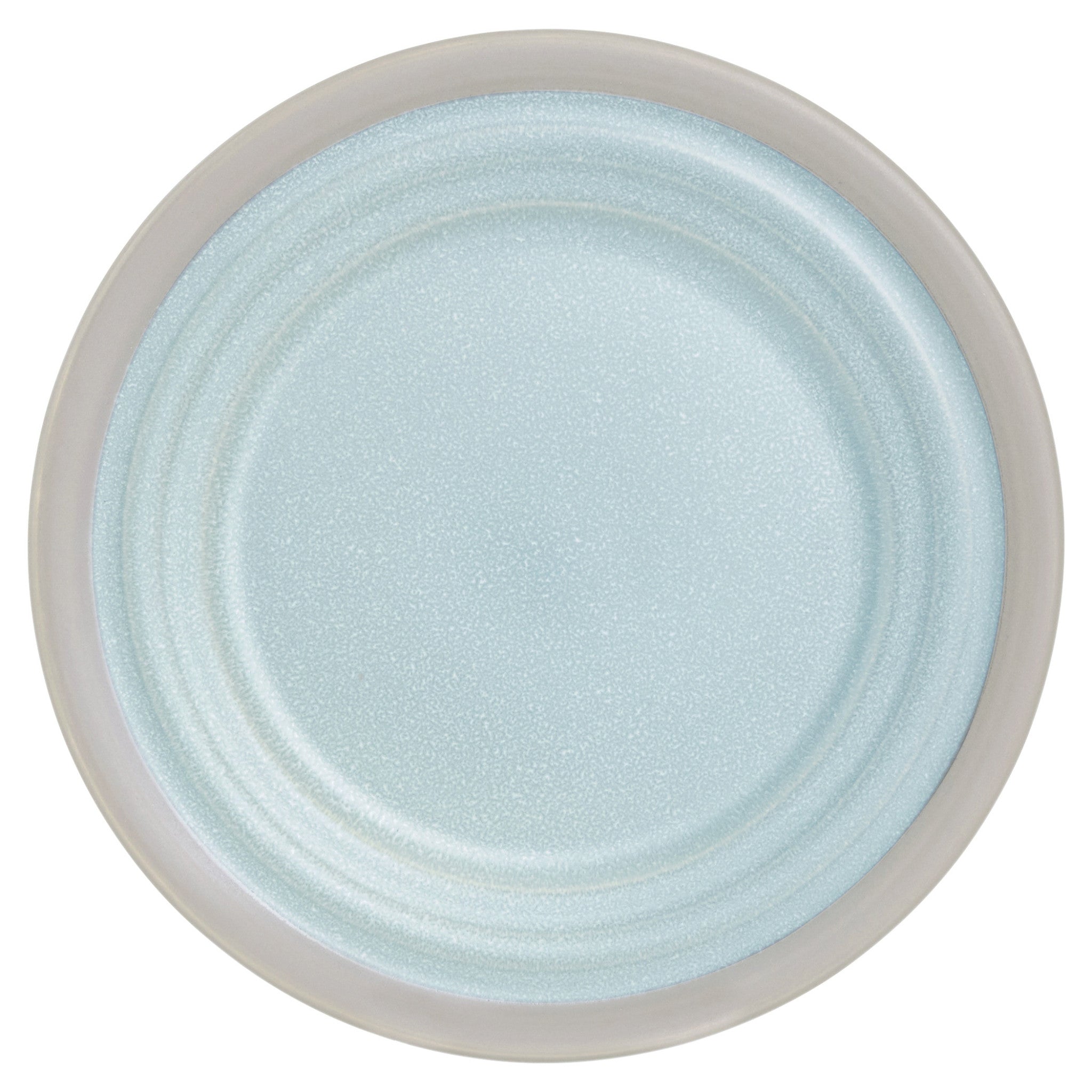 Blue and Gray Sixteen Piece Round Tone on Tone Ceramic Service For Four Dinnerware Set