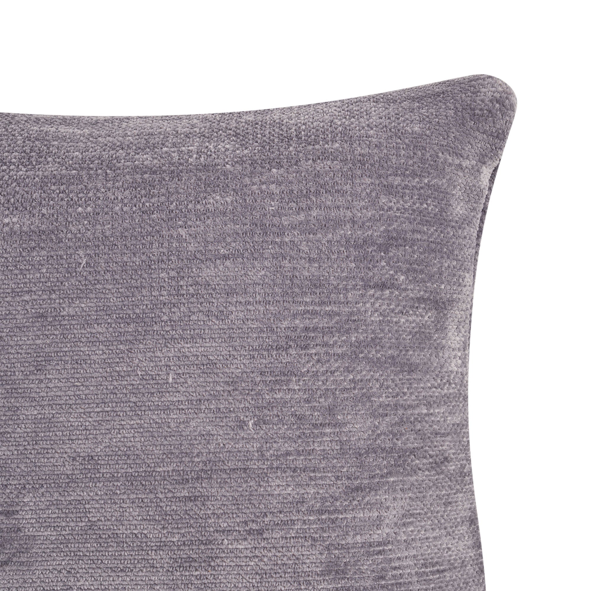 24" X 24" Gray Chenille Zippered Pillow