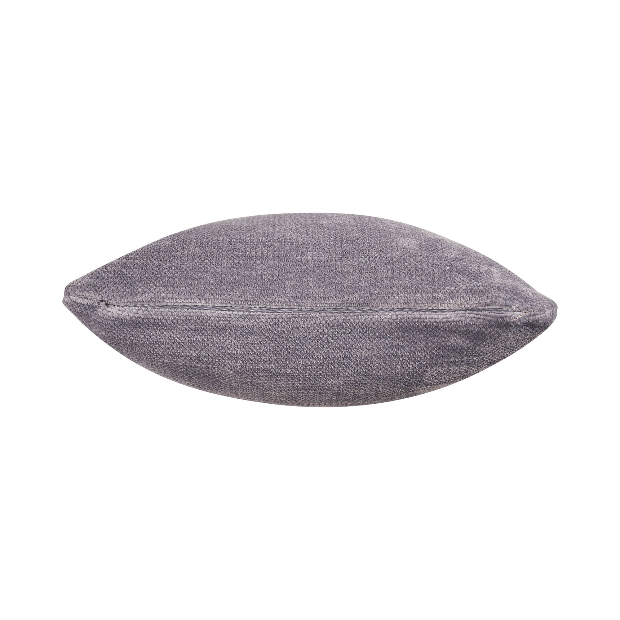 24" X 24" Gray Chenille Zippered Pillow