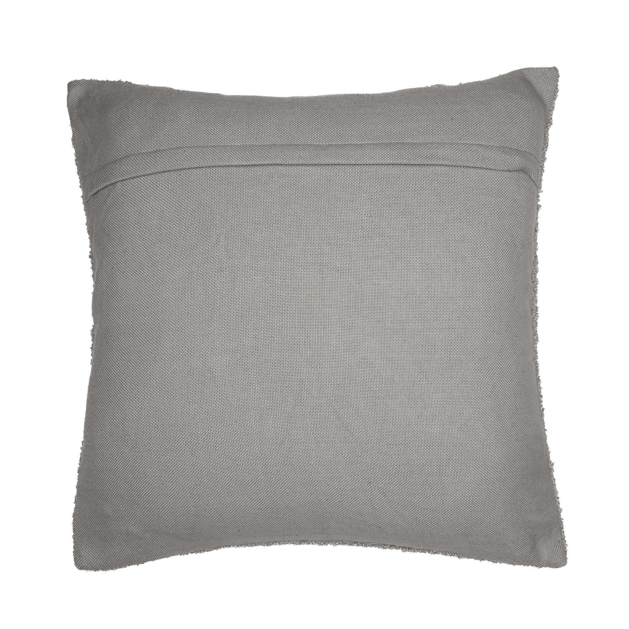 20" Ivory Throw Pillow With Shag