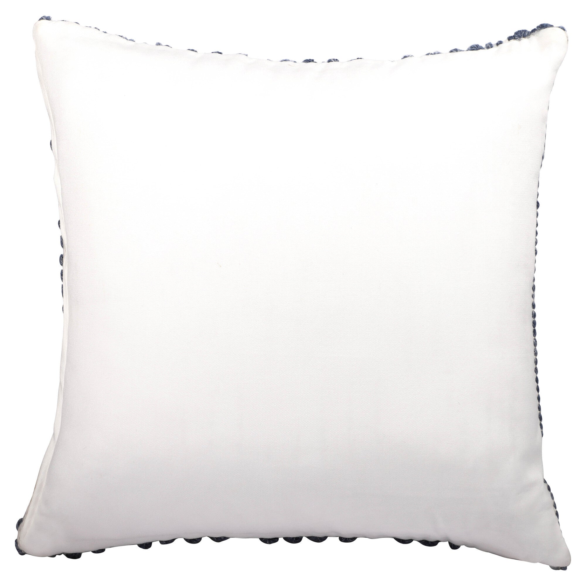 20" White and Natural Geometric Throw Pillow