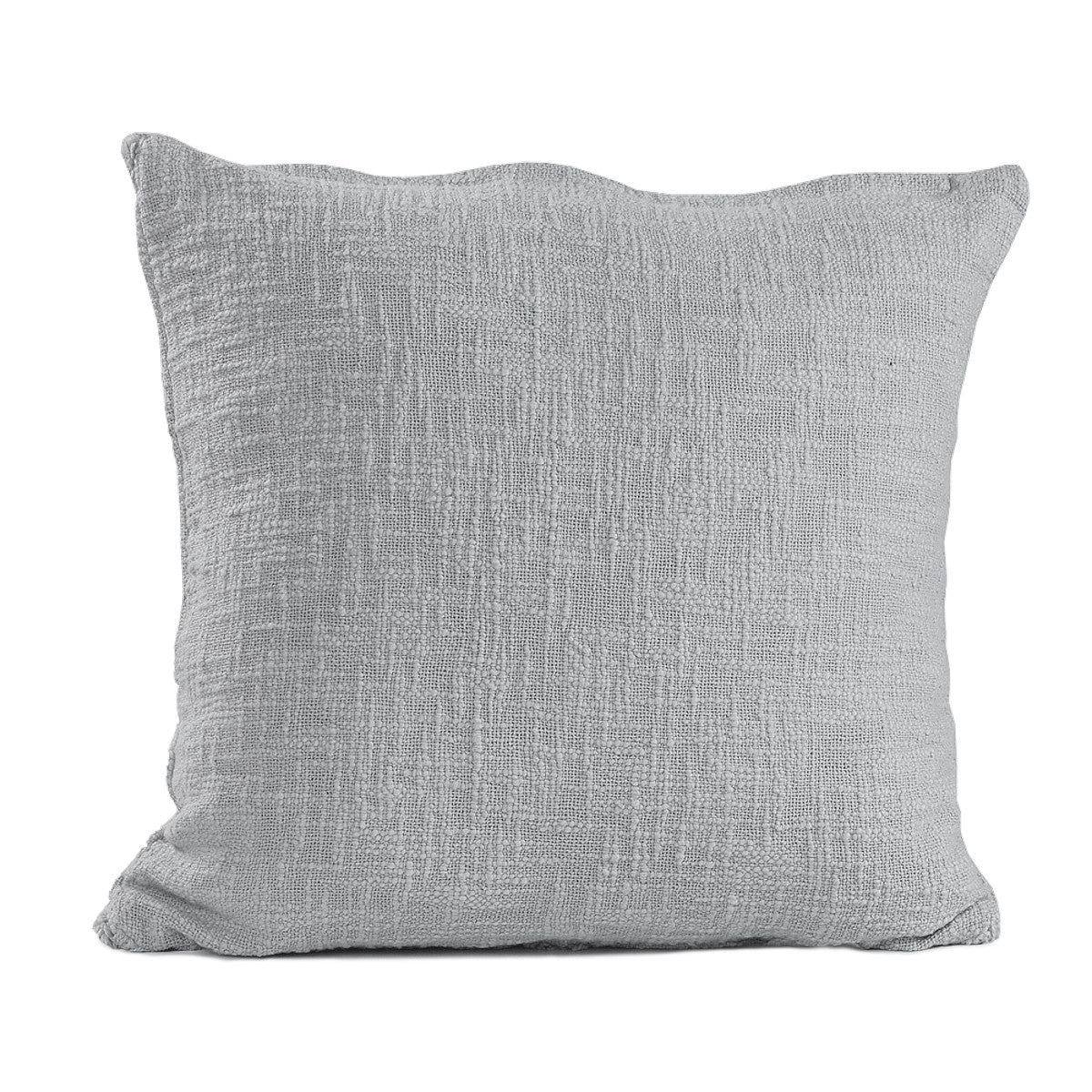 Set of Two Dark Gray Diamond Cotton Throw Pillow With Fringe